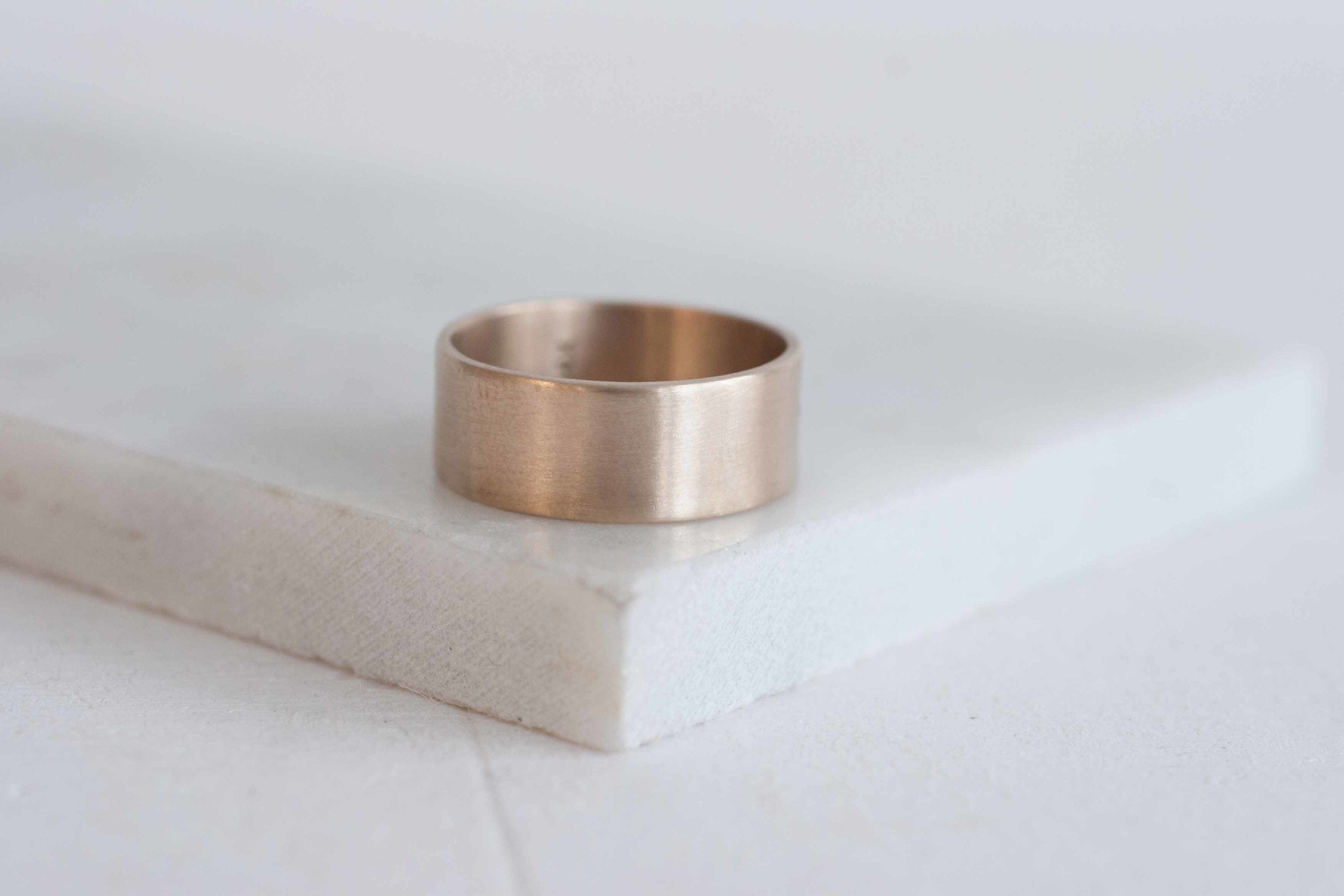8 x 1 mm Flat Band | 14k Recycled Yellow Gold