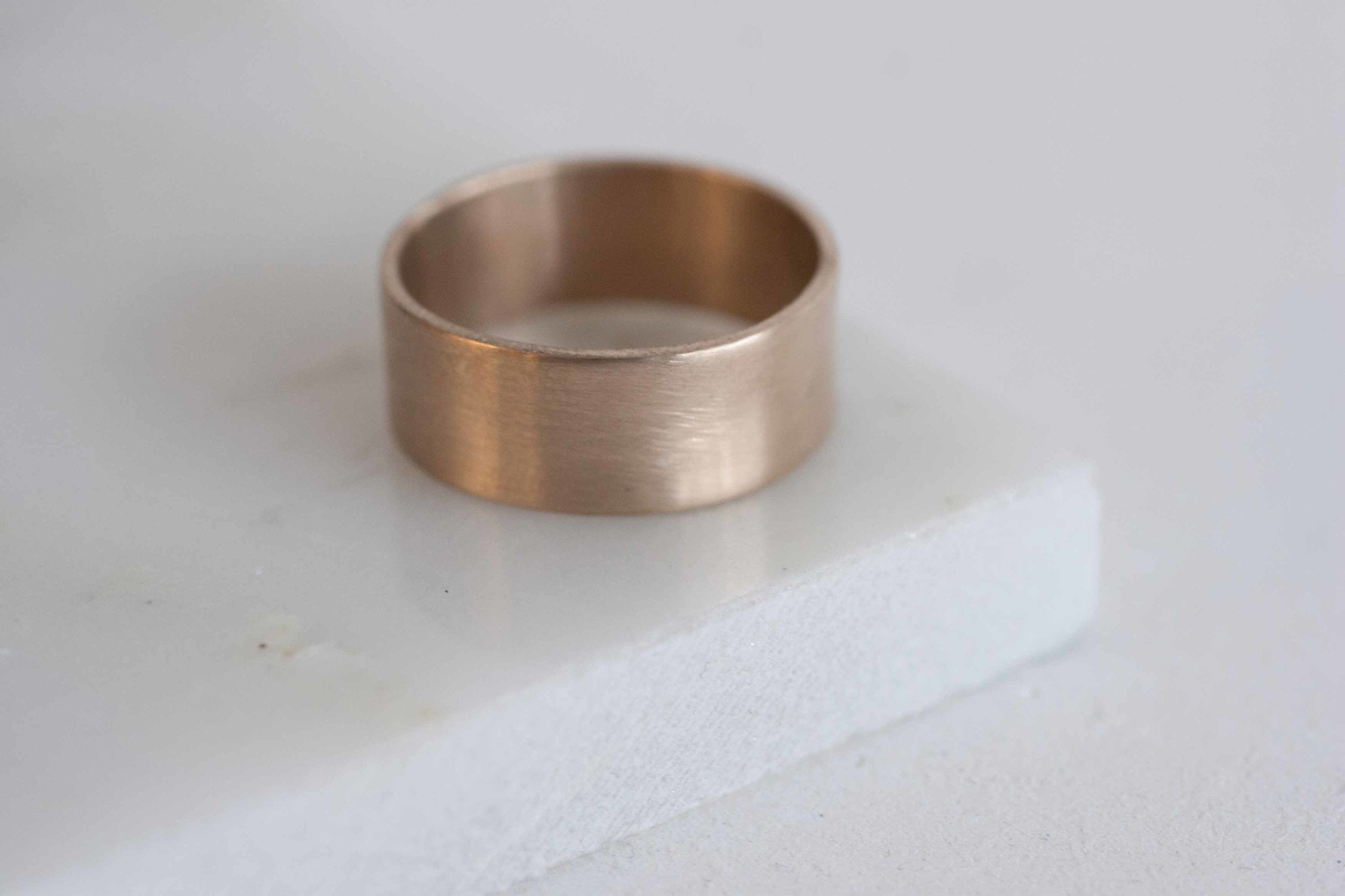 8 x 1 mm Flat Band | 14k Recycled Yellow Gold
