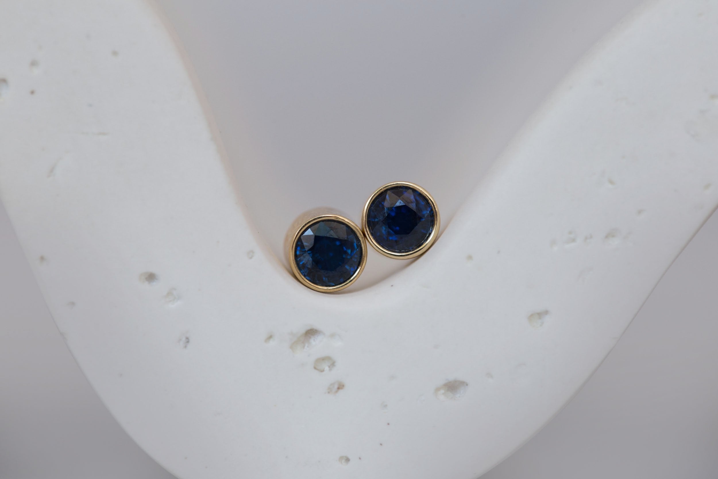 Sapphire Earrings | The Birthstone Collection | September | 14k Recycled Gold