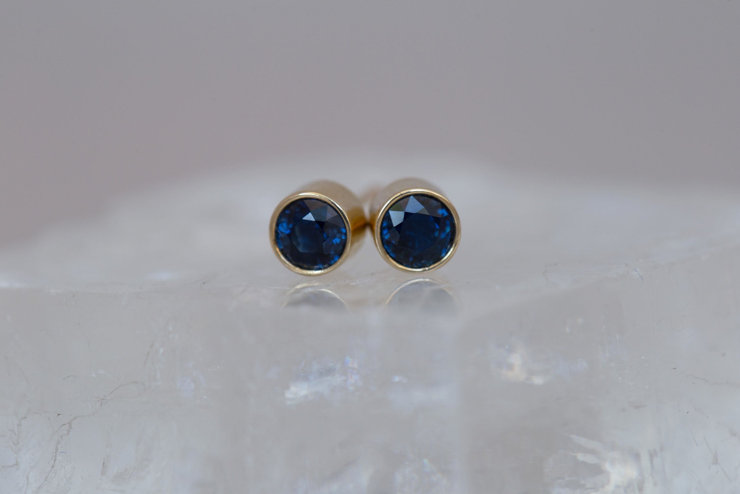 Sapphire Earrings | The Birthstone Collection | September | 14k Recycled Gold
