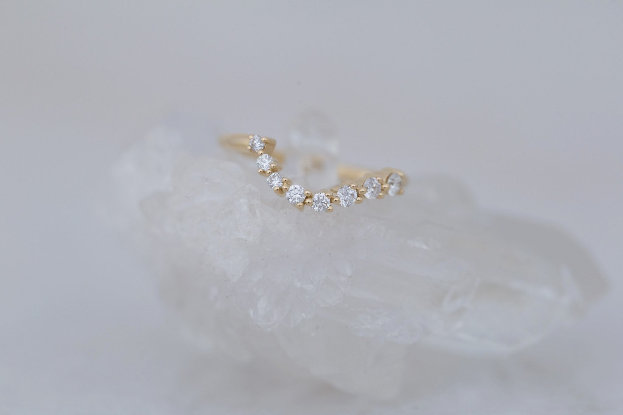 Ambretta Diamond Band | 14k Recycled Gold