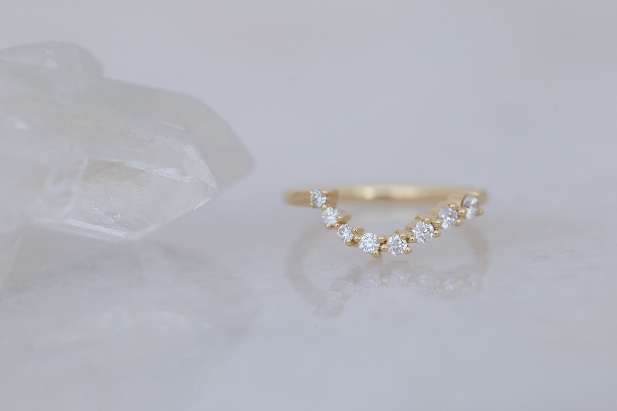Ambretta Diamond Band | 14k Recycled Gold