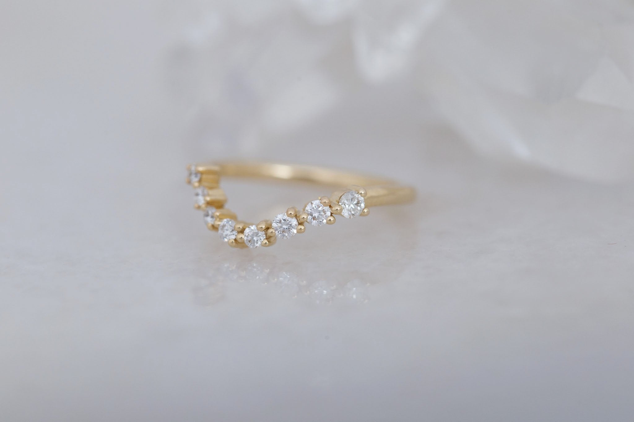 Ambretta Diamond Band | 14k Recycled Gold