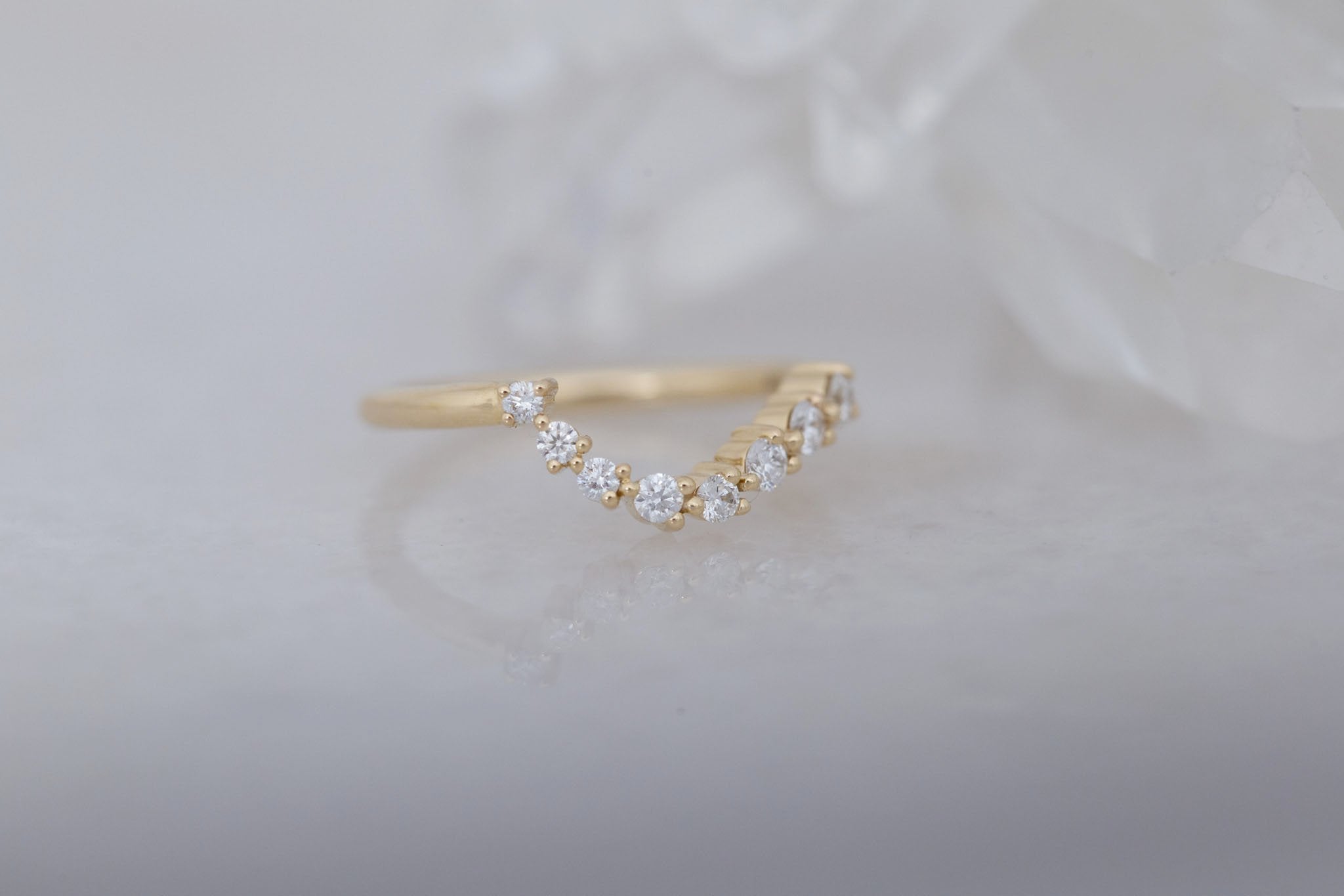 Ambretta Diamond Band | 14k Recycled Gold