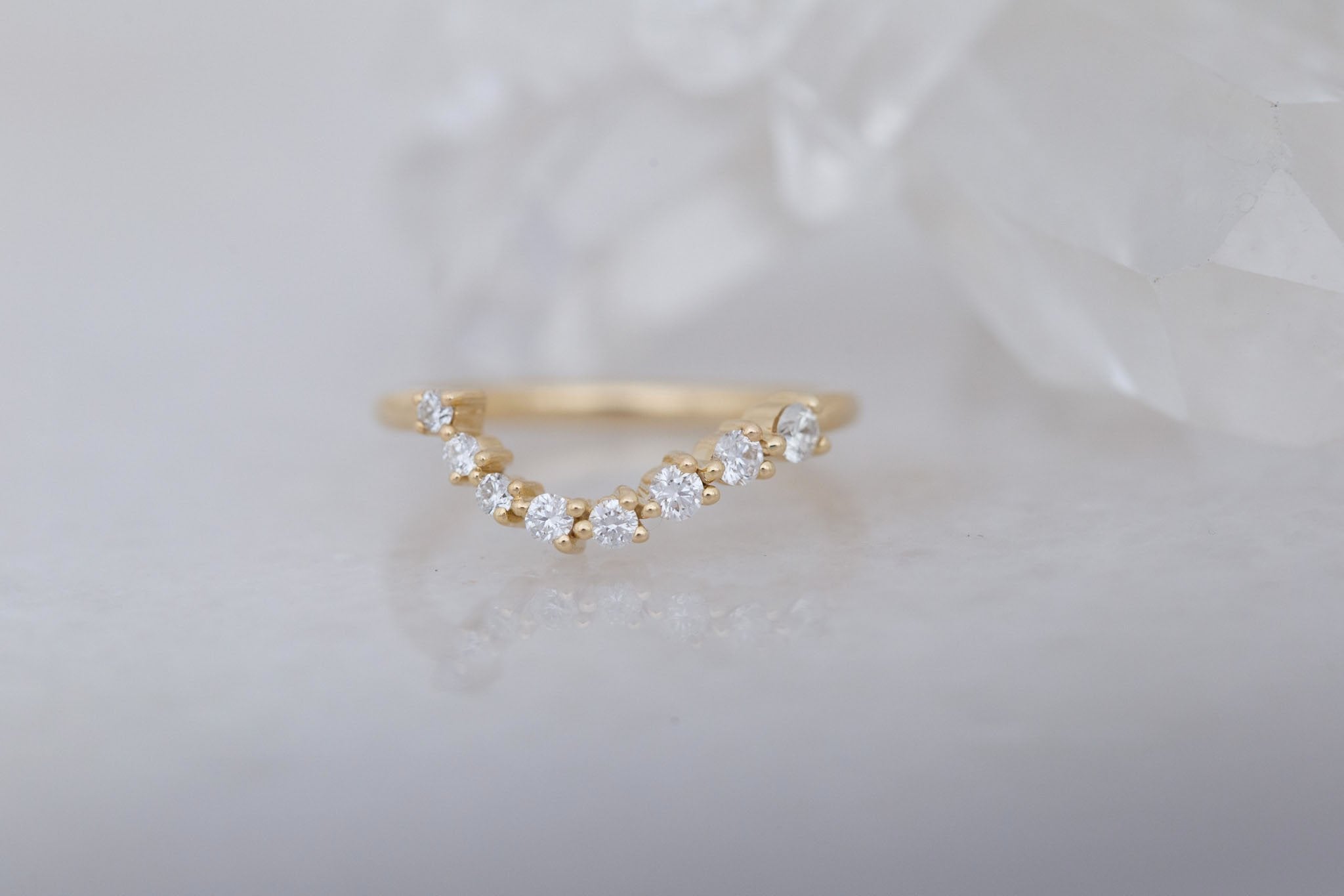 Ambretta Diamond Band | 14k Recycled Gold