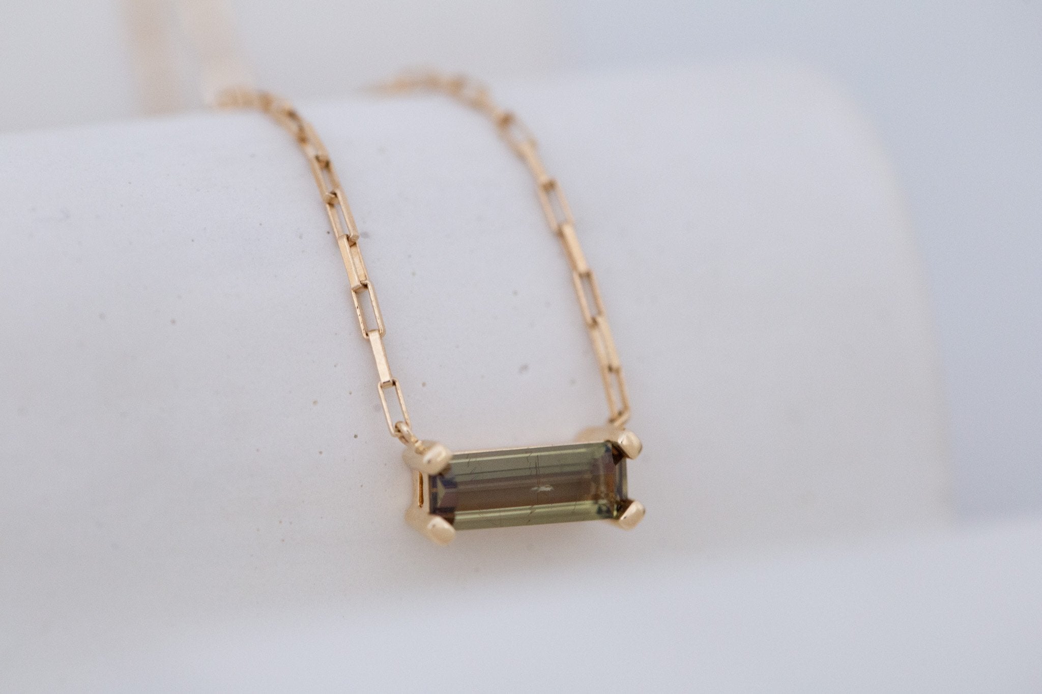 Andalusite Necklace 1.09 ct | 14k Recycled Gold | One of a Kind