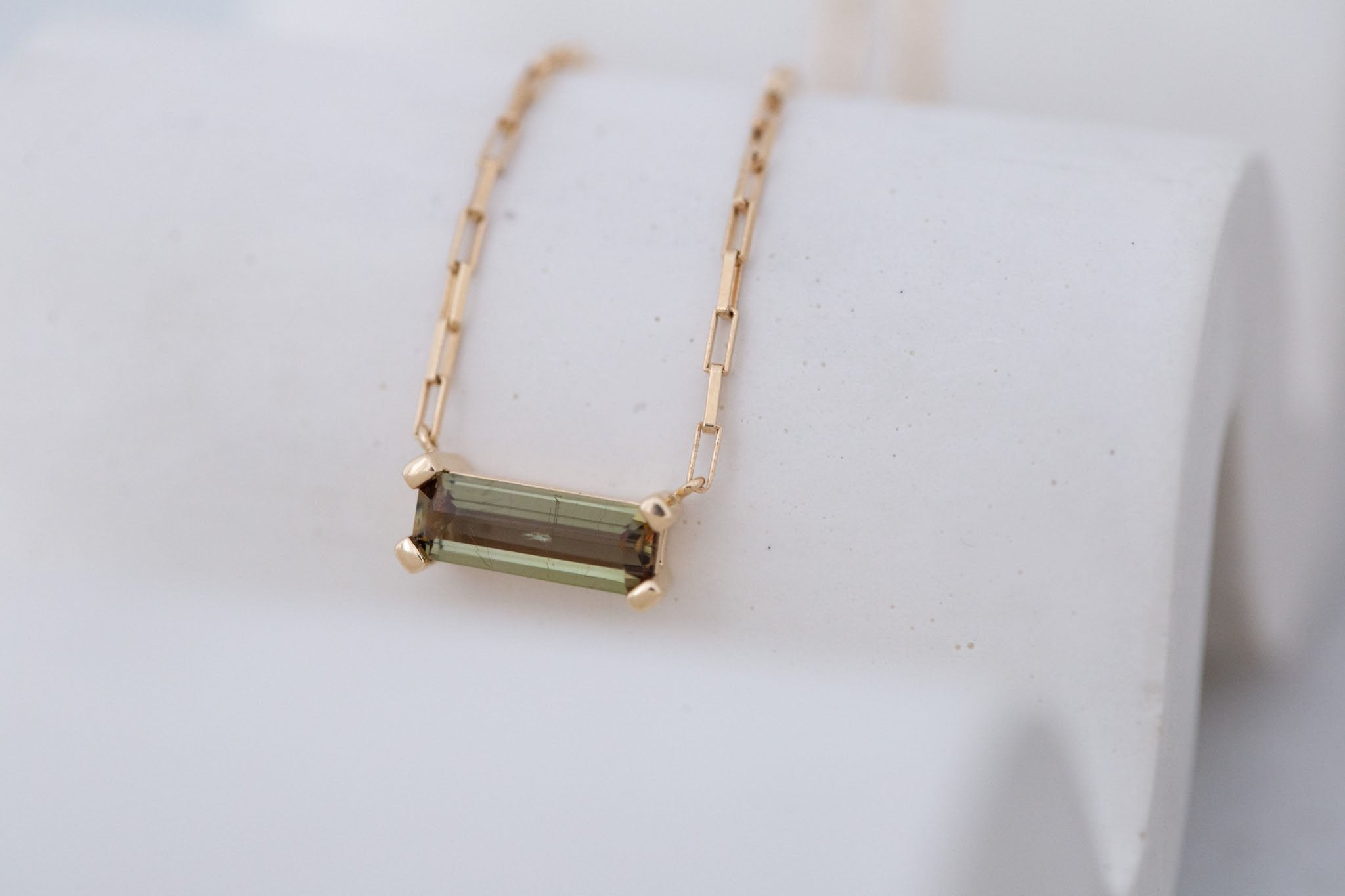 Andalusite Necklace 1.09 ct | 14k Recycled Gold | One of a Kind