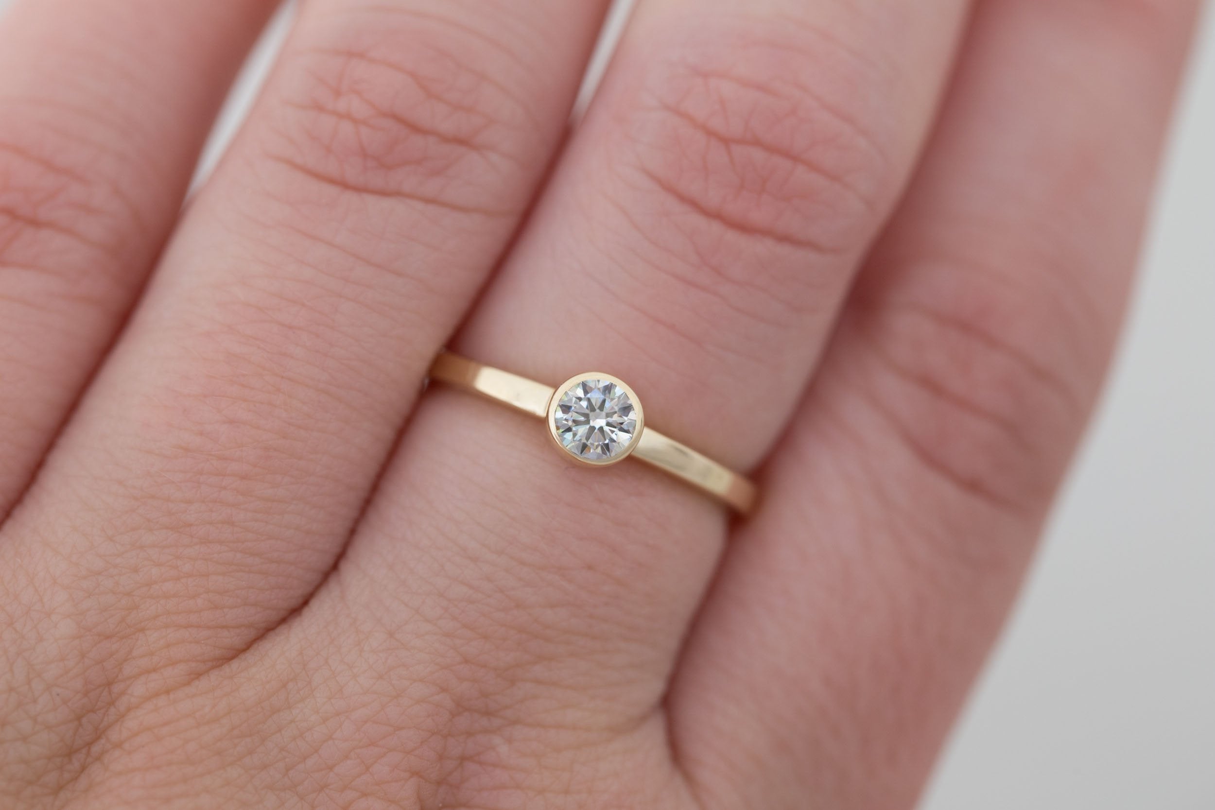 Lab Diamond Ring | The Birthstone Ring | April | 14k Recycled Gold