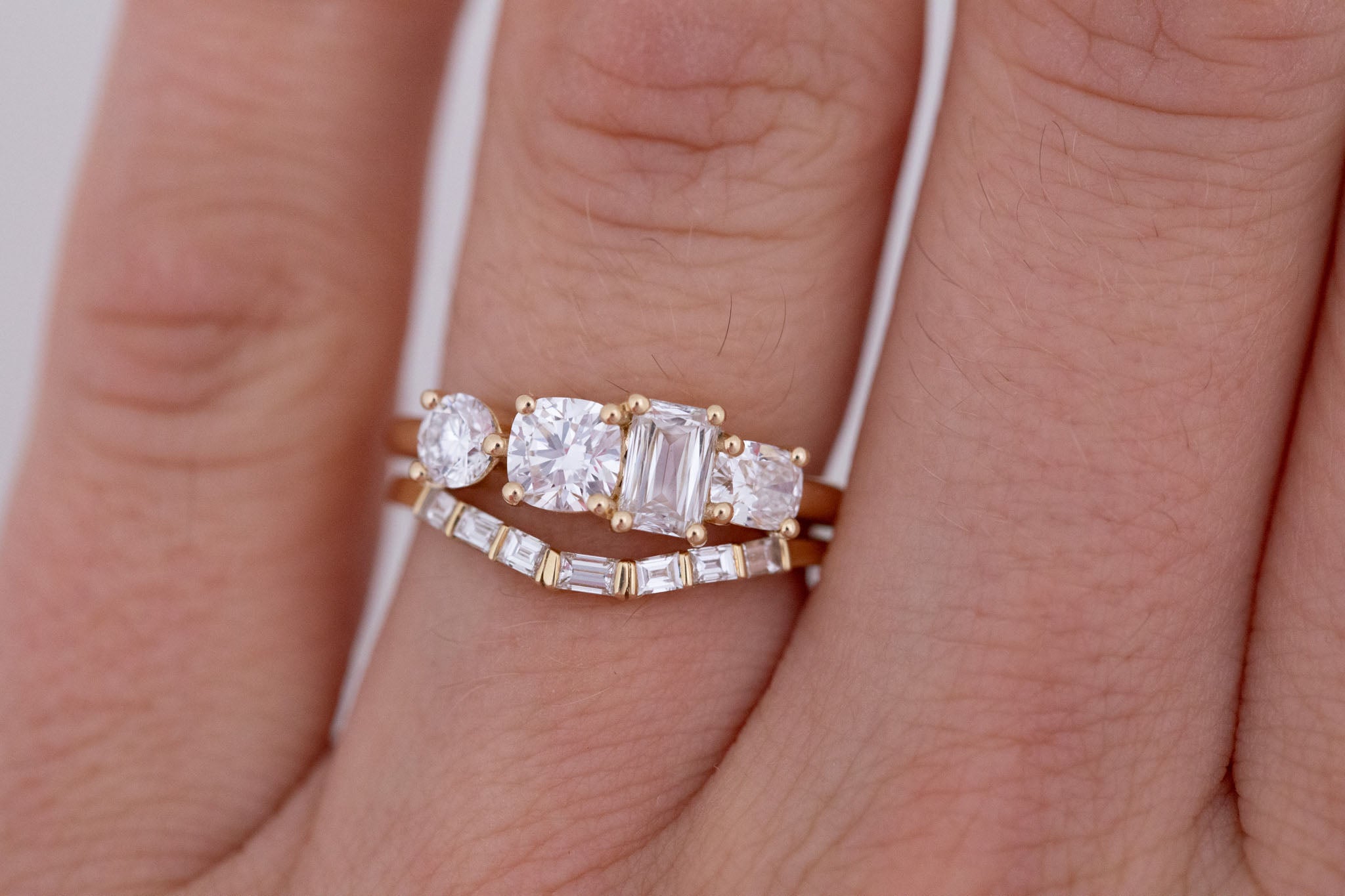 Holland Ring | Lab Diamond Brilliant Cut Engagement Ring | 14k Recycled Gold