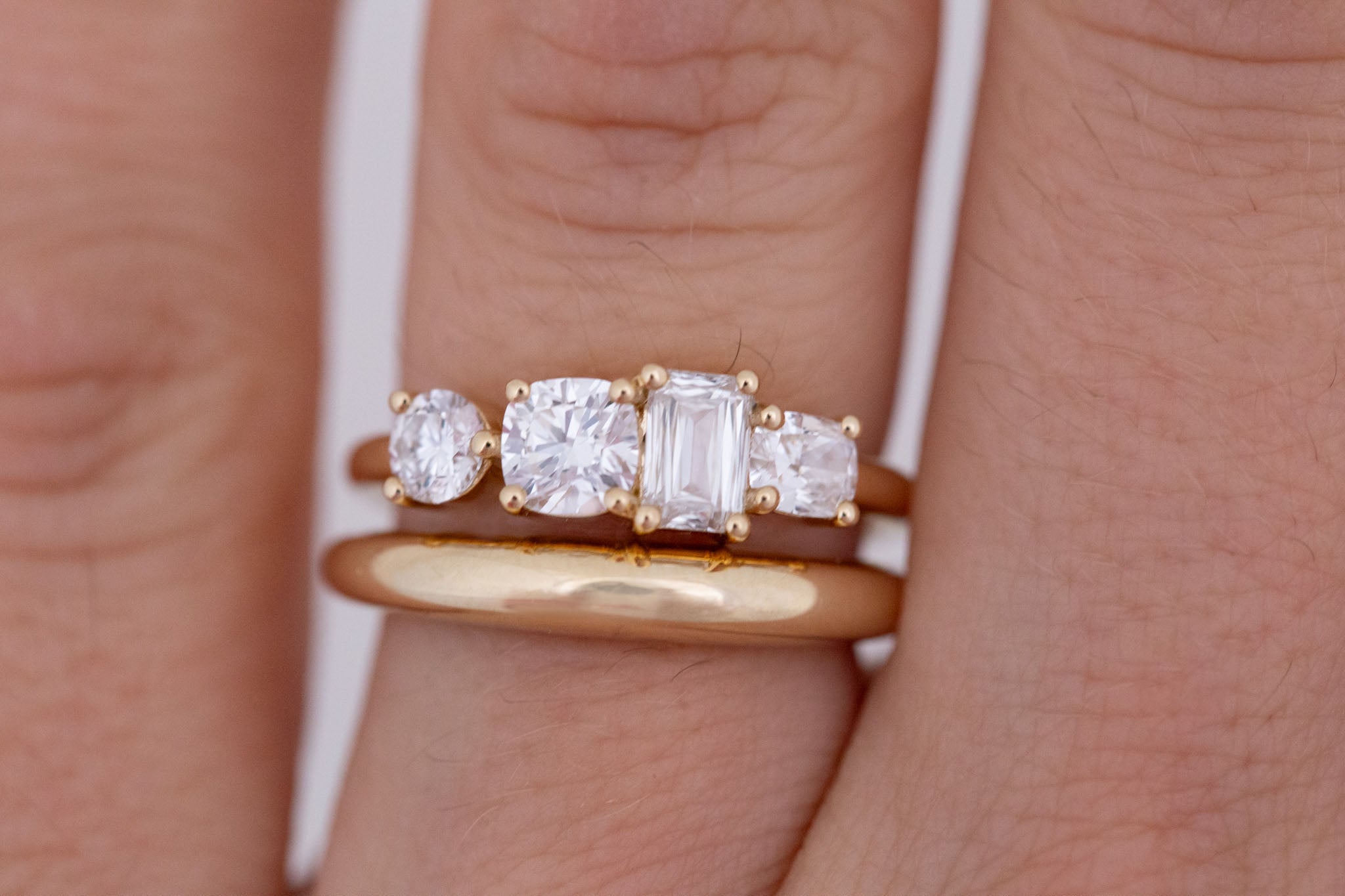 Holland Ring | Lab Diamond Brilliant Cut Engagement Ring | 14k Recycled Gold