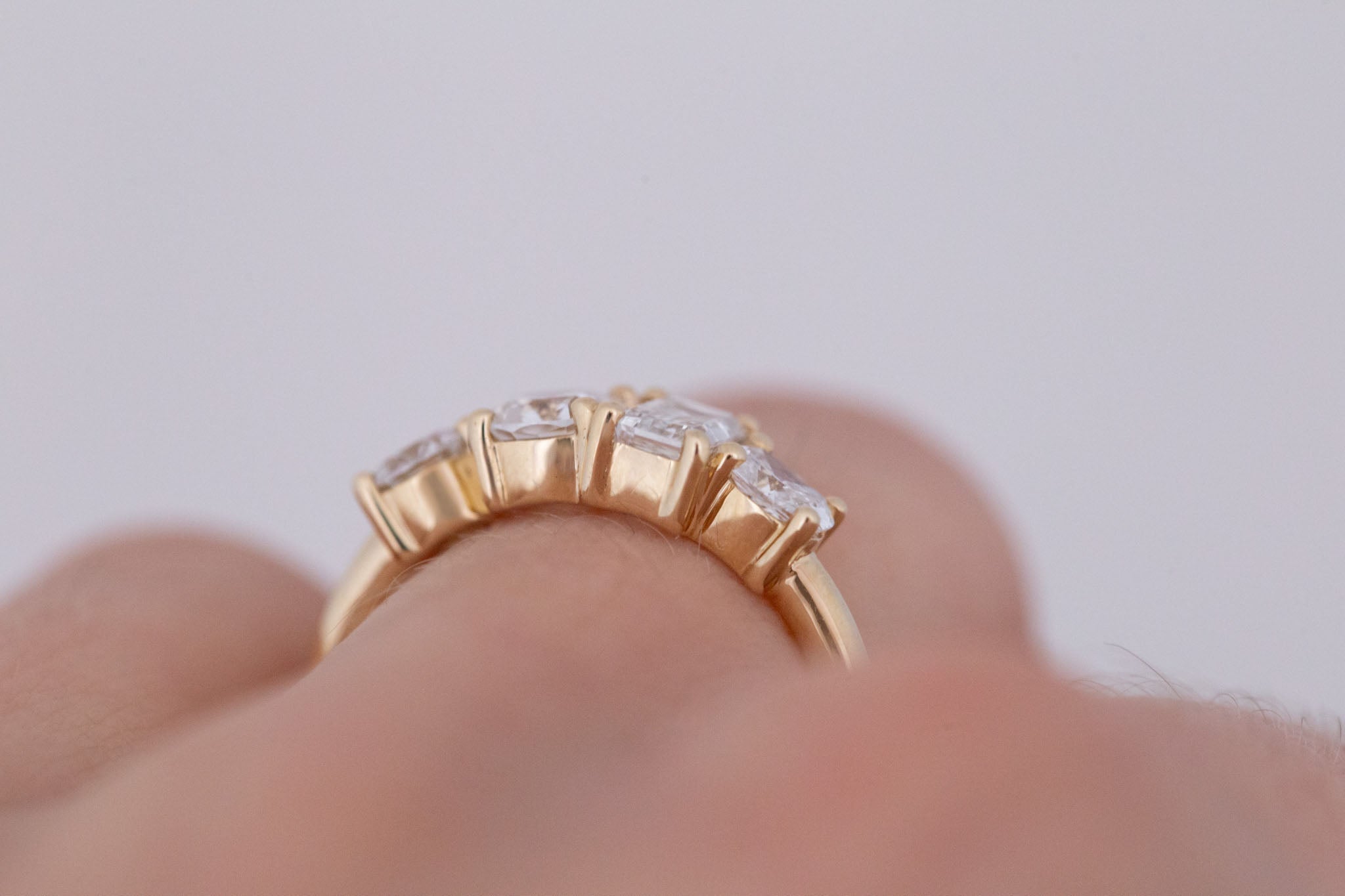 Holland Ring | Lab Diamond Brilliant Cut Engagement Ring | 14k Recycled Gold