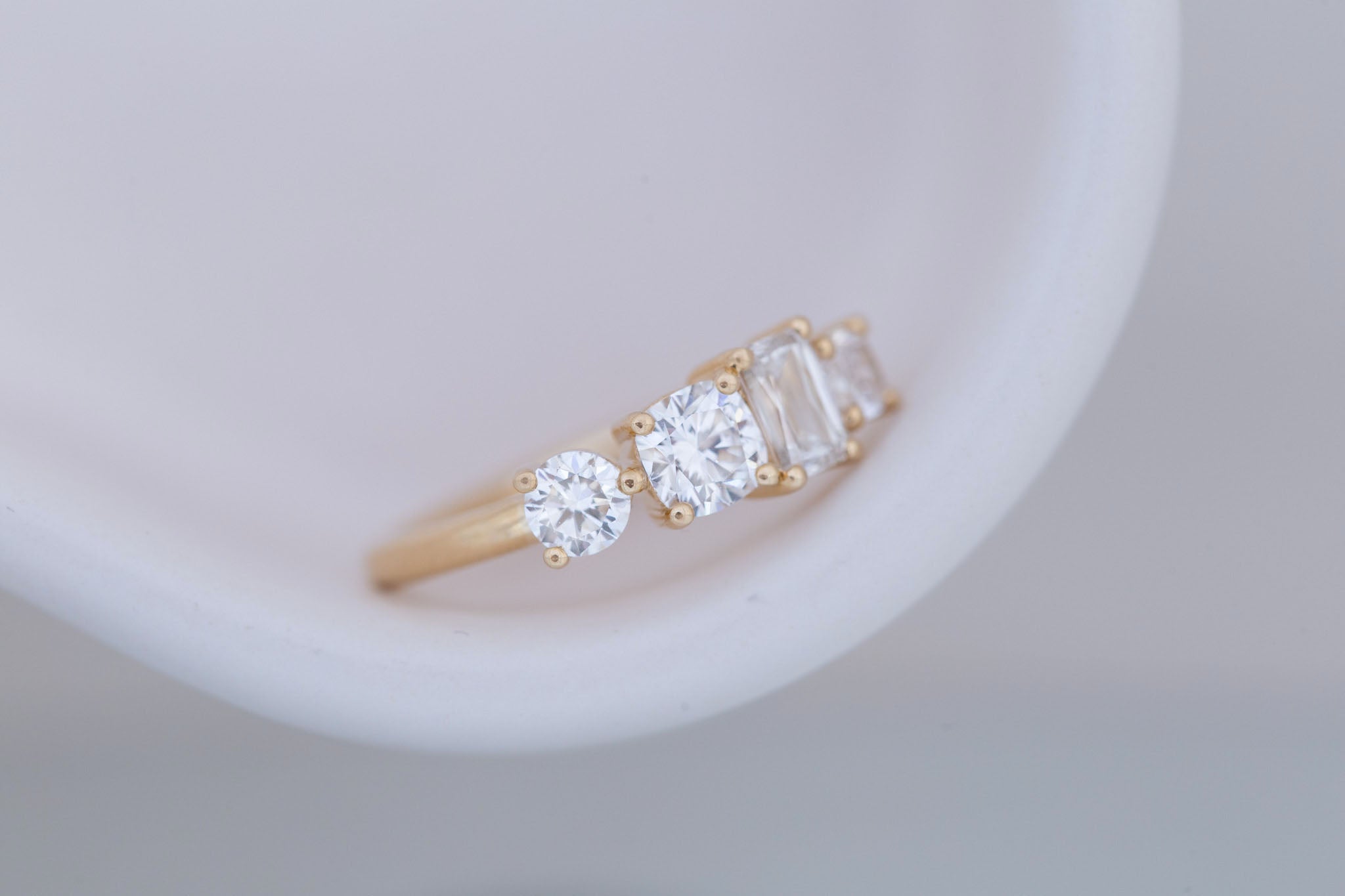 Holland Ring | Lab Diamond Brilliant Cut Engagement Ring | 14k Recycled Gold
