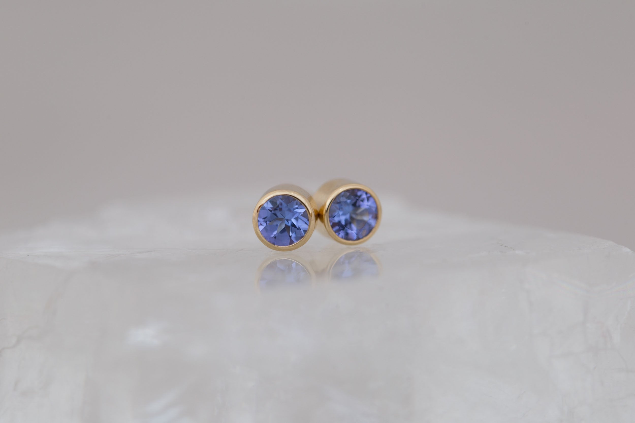 Tanzanite Earrings | The Birthstone Collection | December | 14k Recycled Gold