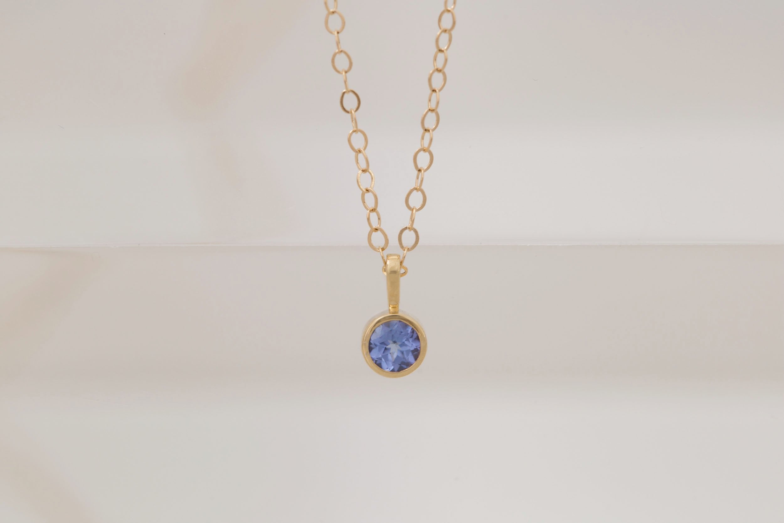 Tanzanite Necklace | The Birthstone Collection | December | 14k Recycled Gold