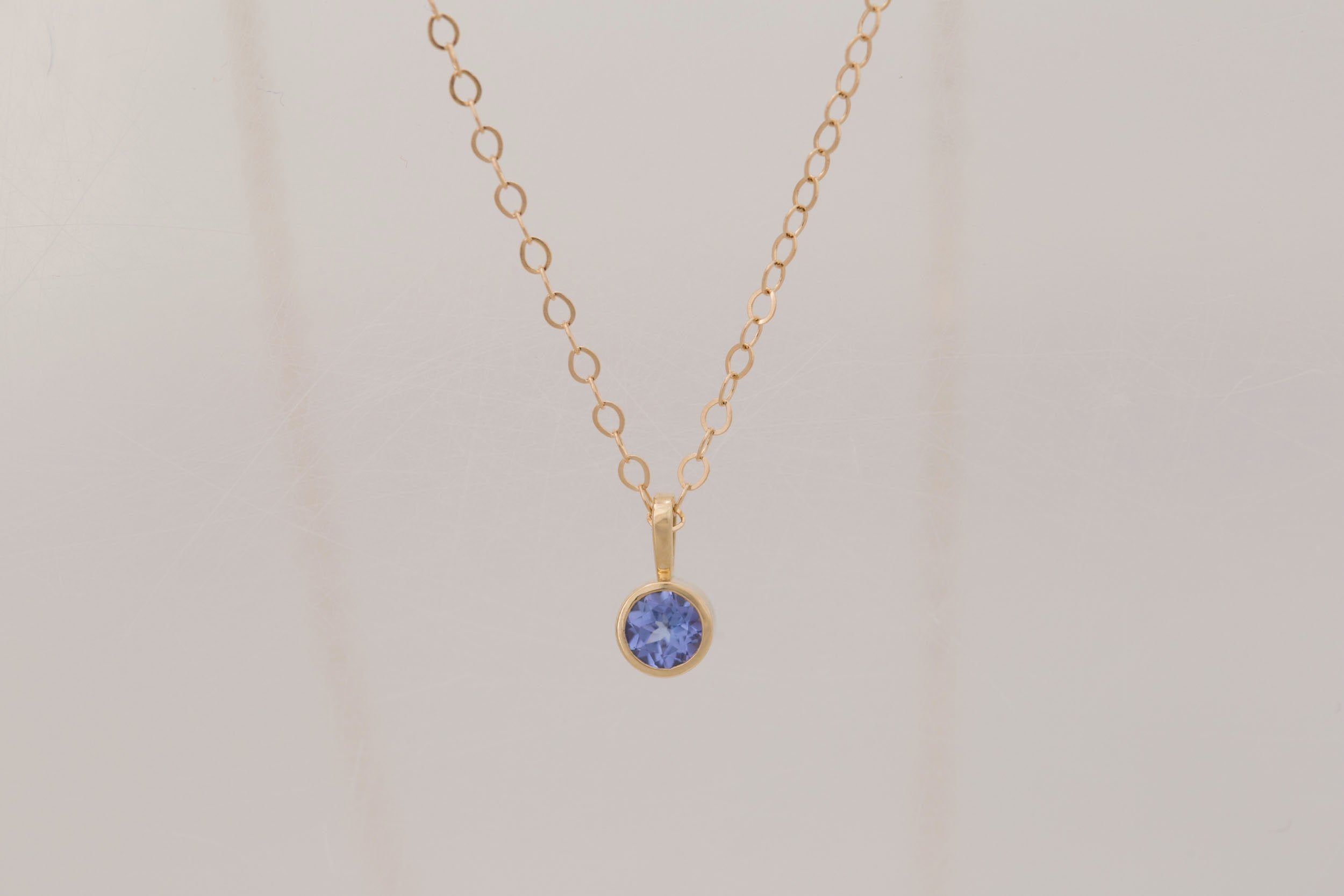 Tanzanite Necklace | The Birthstone Collection | December | 14k Recycled Gold