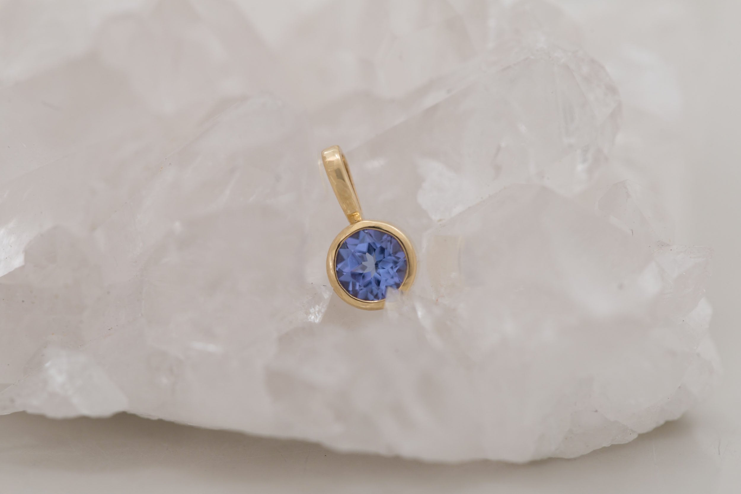 Tanzanite Pendant | The Birthstone Collection | December | 14k Recycled Gold