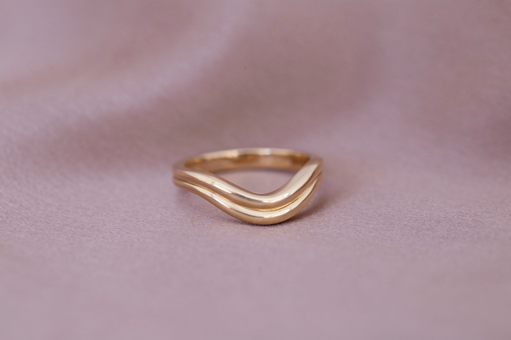 Dune Band | 14k Recycled Gold