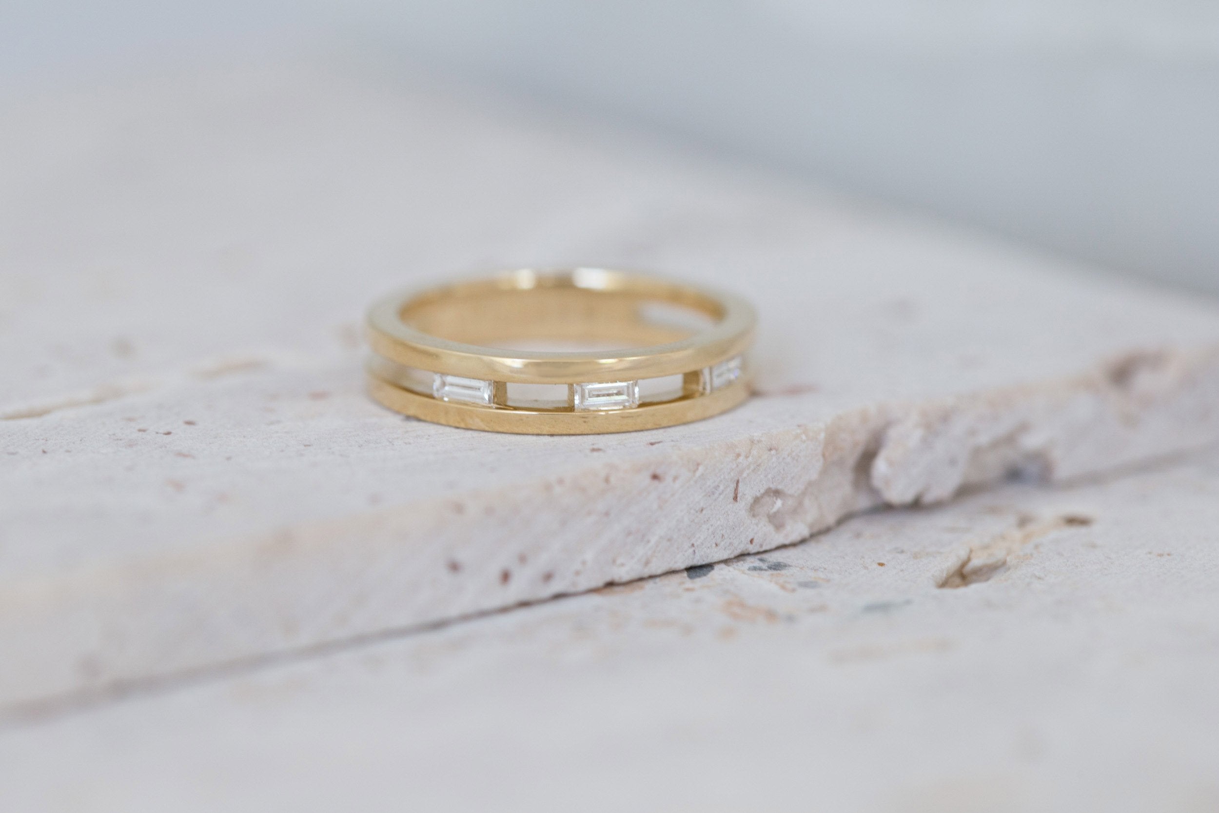 Ellair Ring | Baguette Diamonds | 14k Recycled Gold