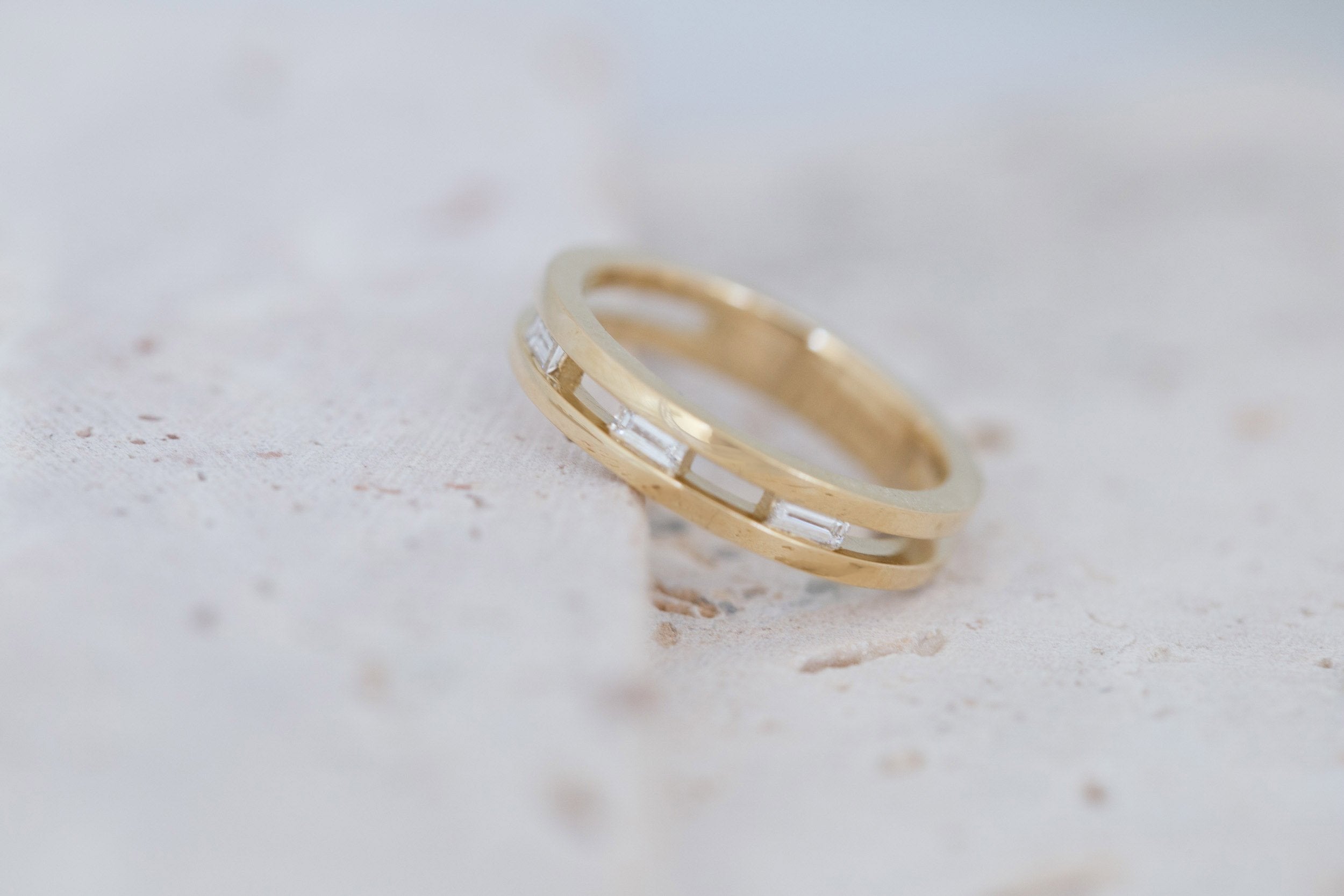 Ellair Ring | Baguette Diamonds | 14k Recycled Gold