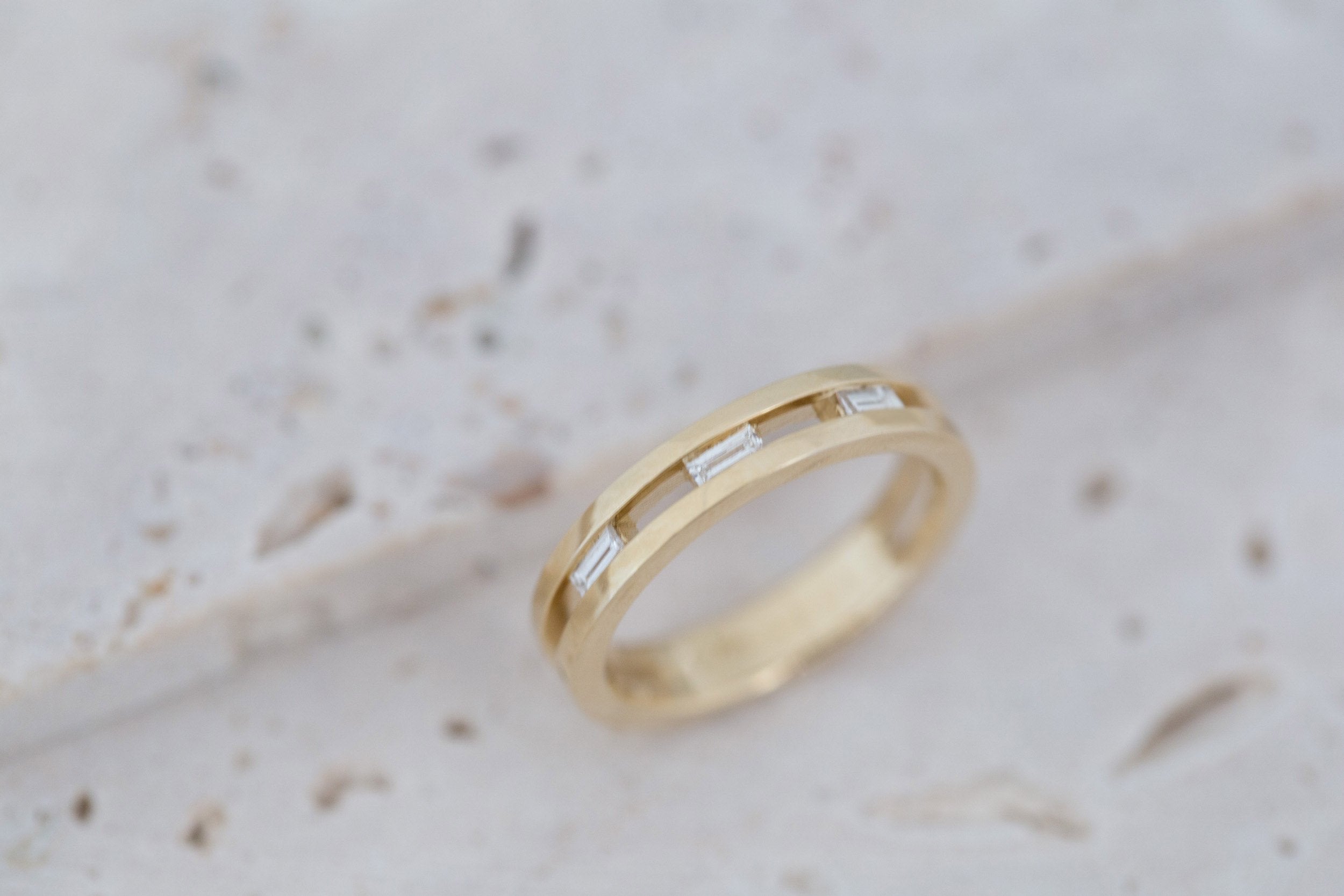 Ellair Ring | Baguette Diamonds | 14k Recycled Gold