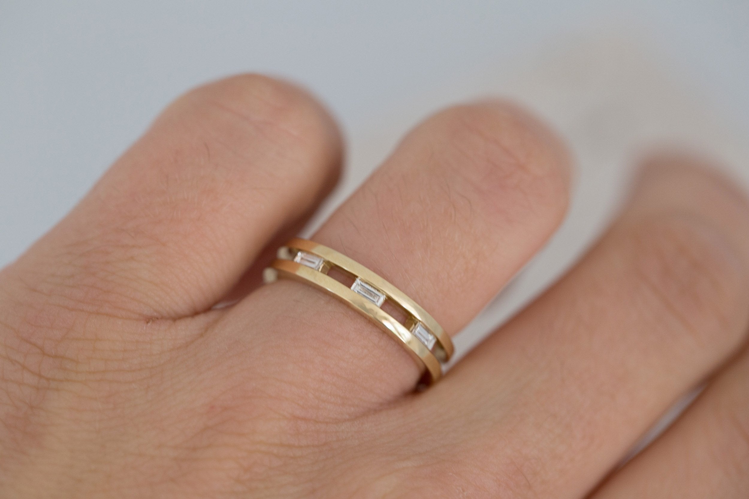 Ellair Ring | Baguette Diamonds | 14k Recycled Gold