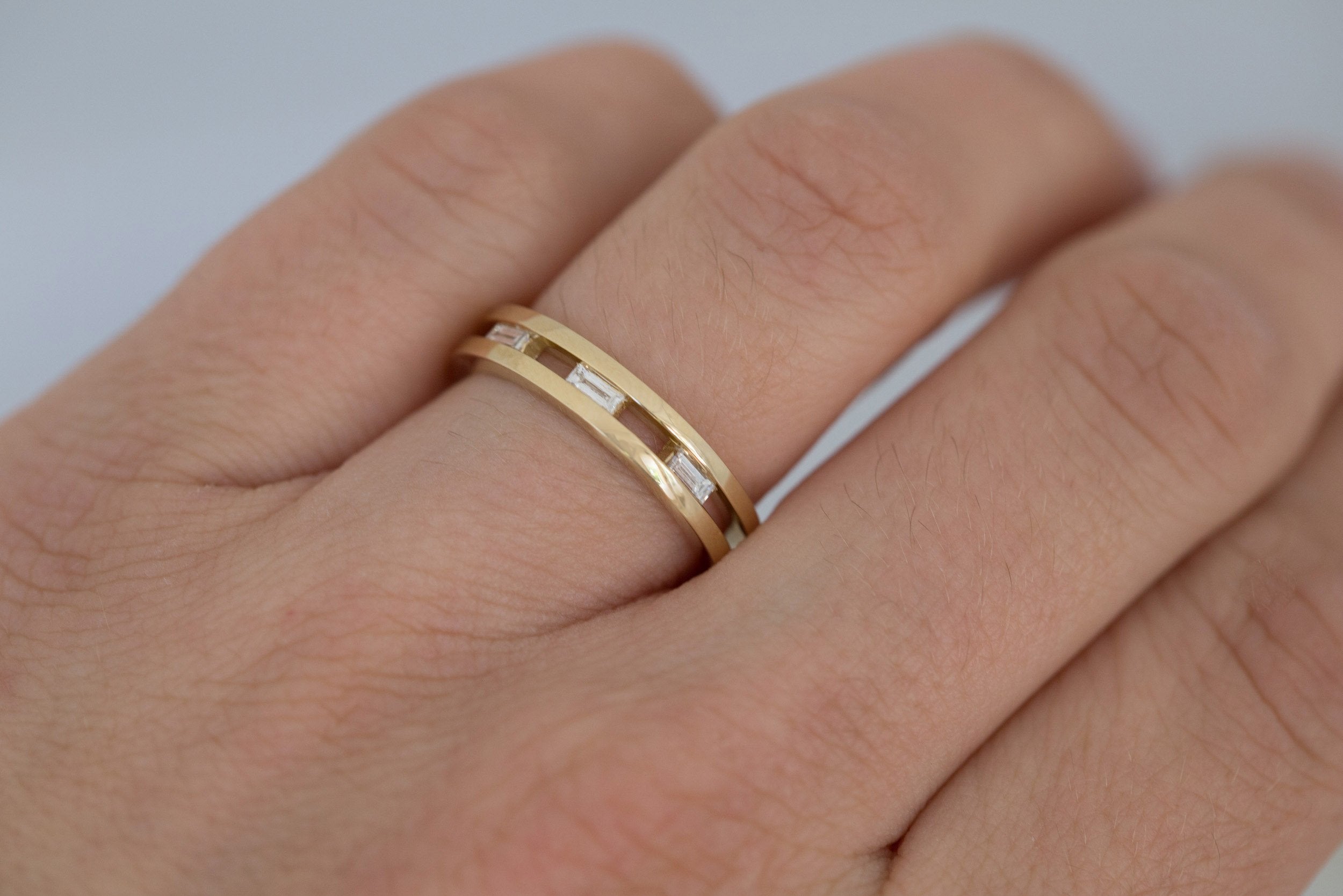 Ellair Ring | Baguette Diamonds | 14k Recycled Gold