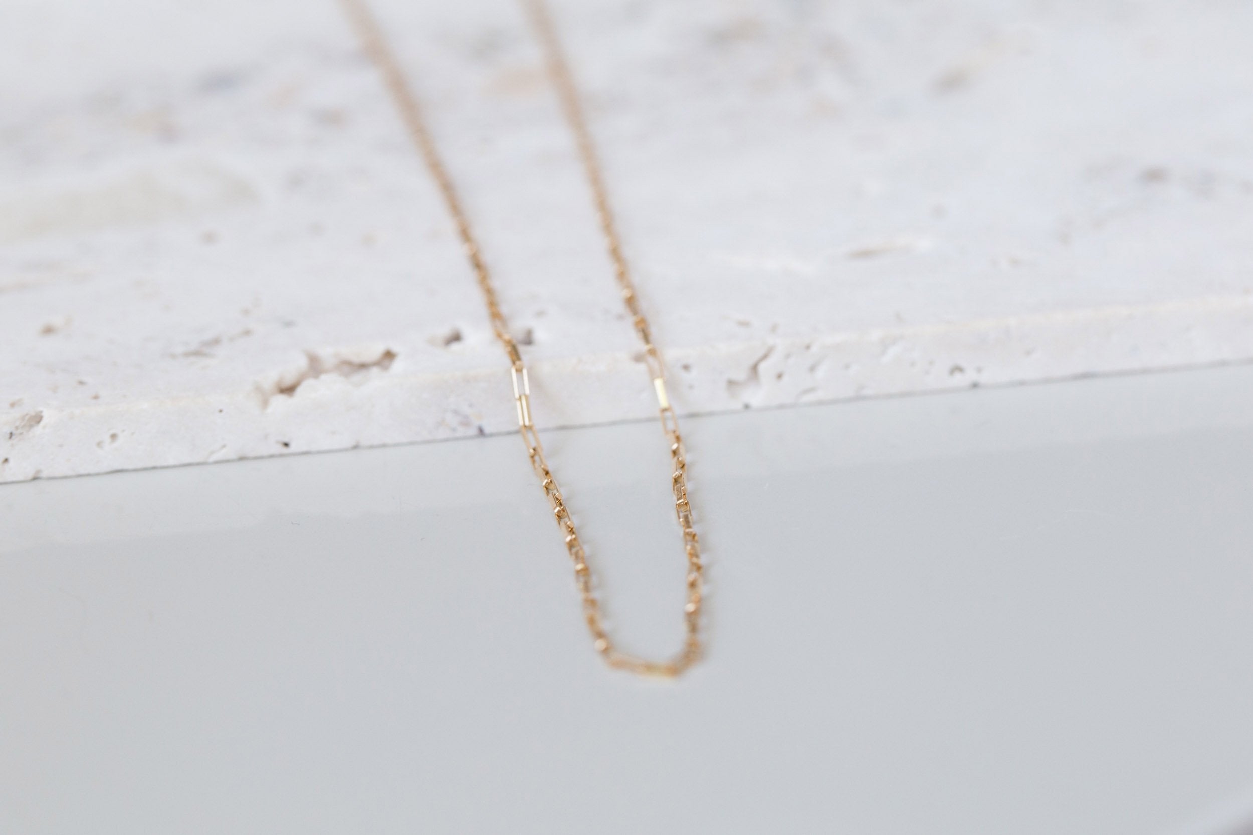 Elongated Box Chain | 14k Recycled Gold