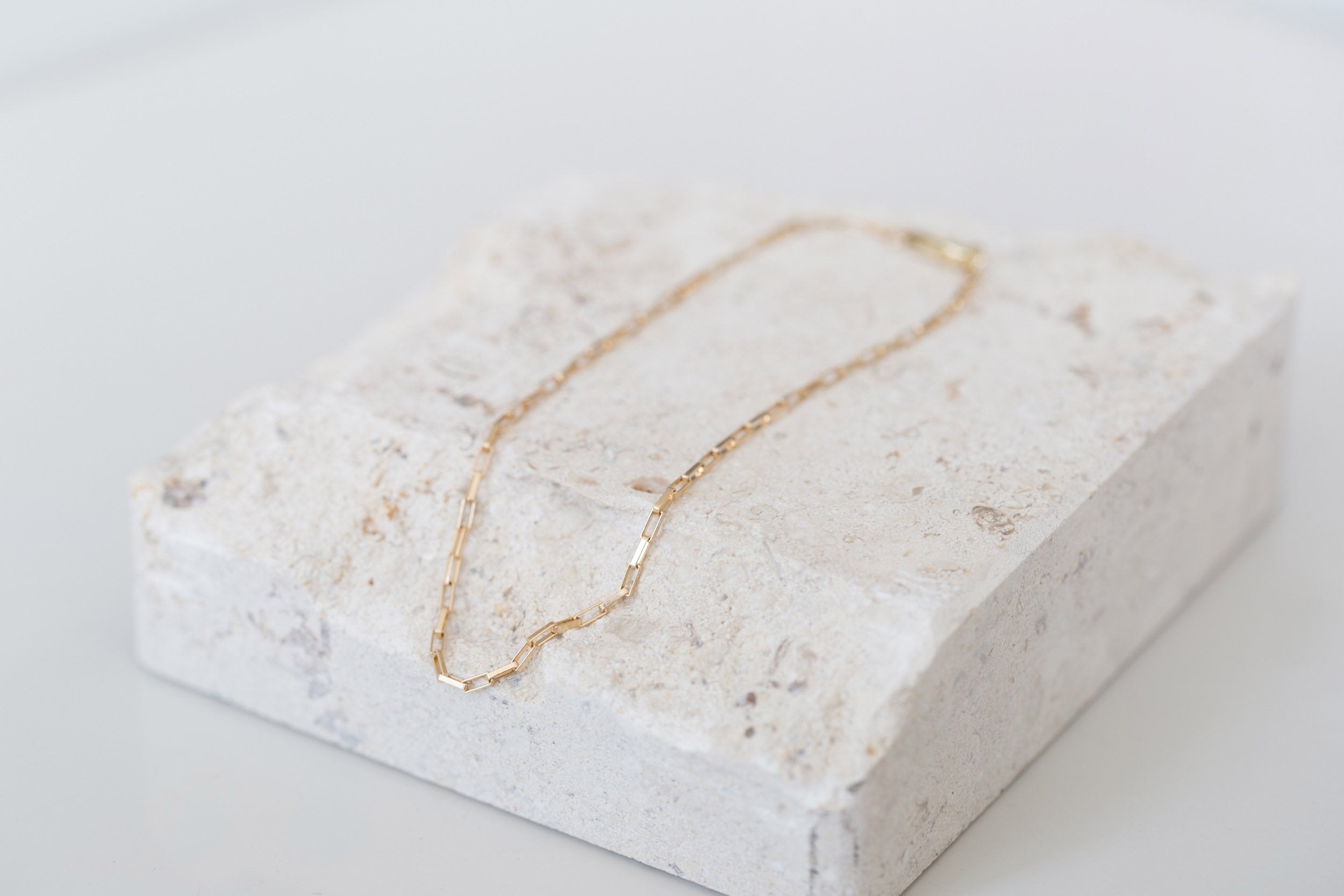 Elongated Box Chain Bracelet | 14k Recycled Gold