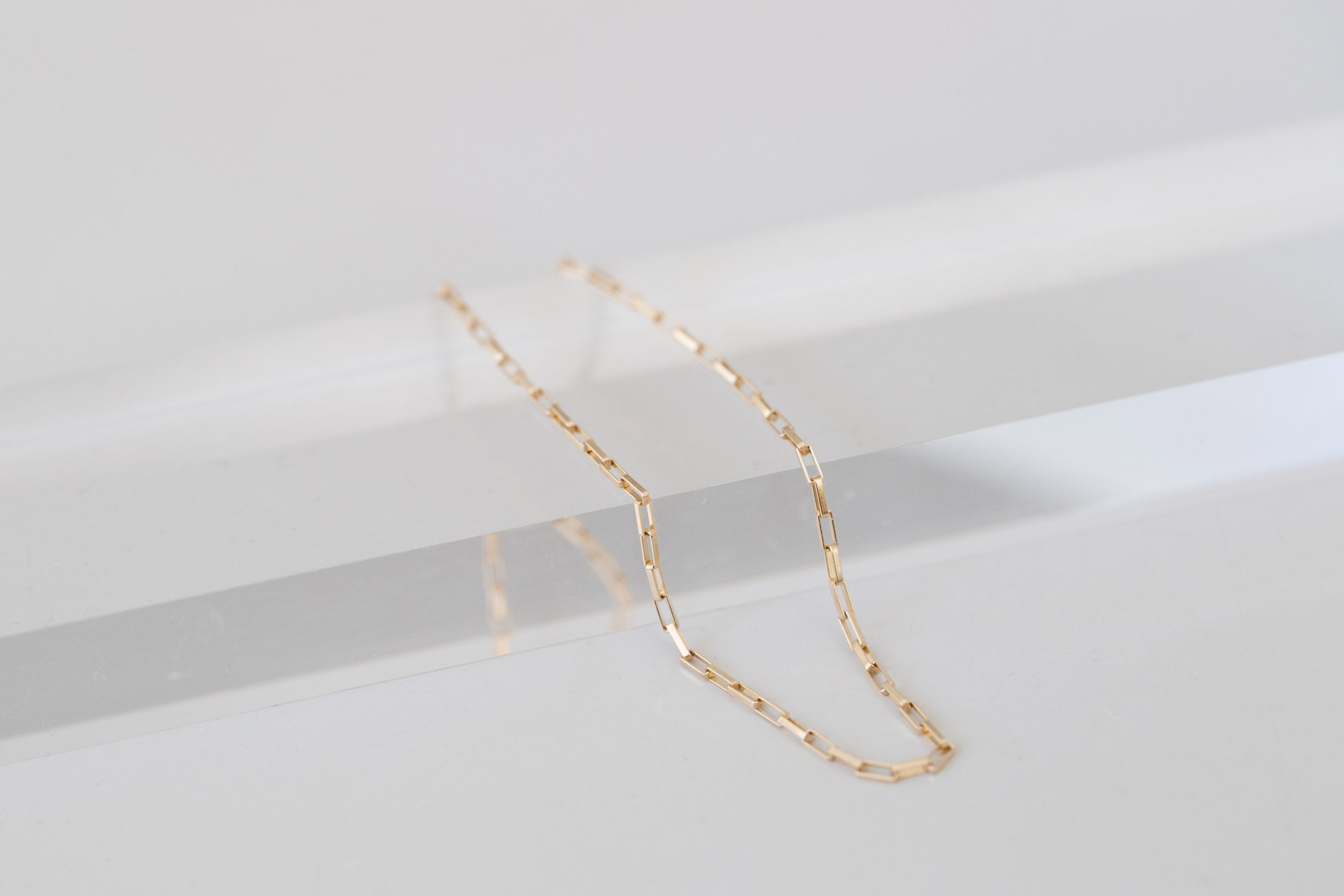Elongated Box Chain Bracelet | 14k Recycled Gold