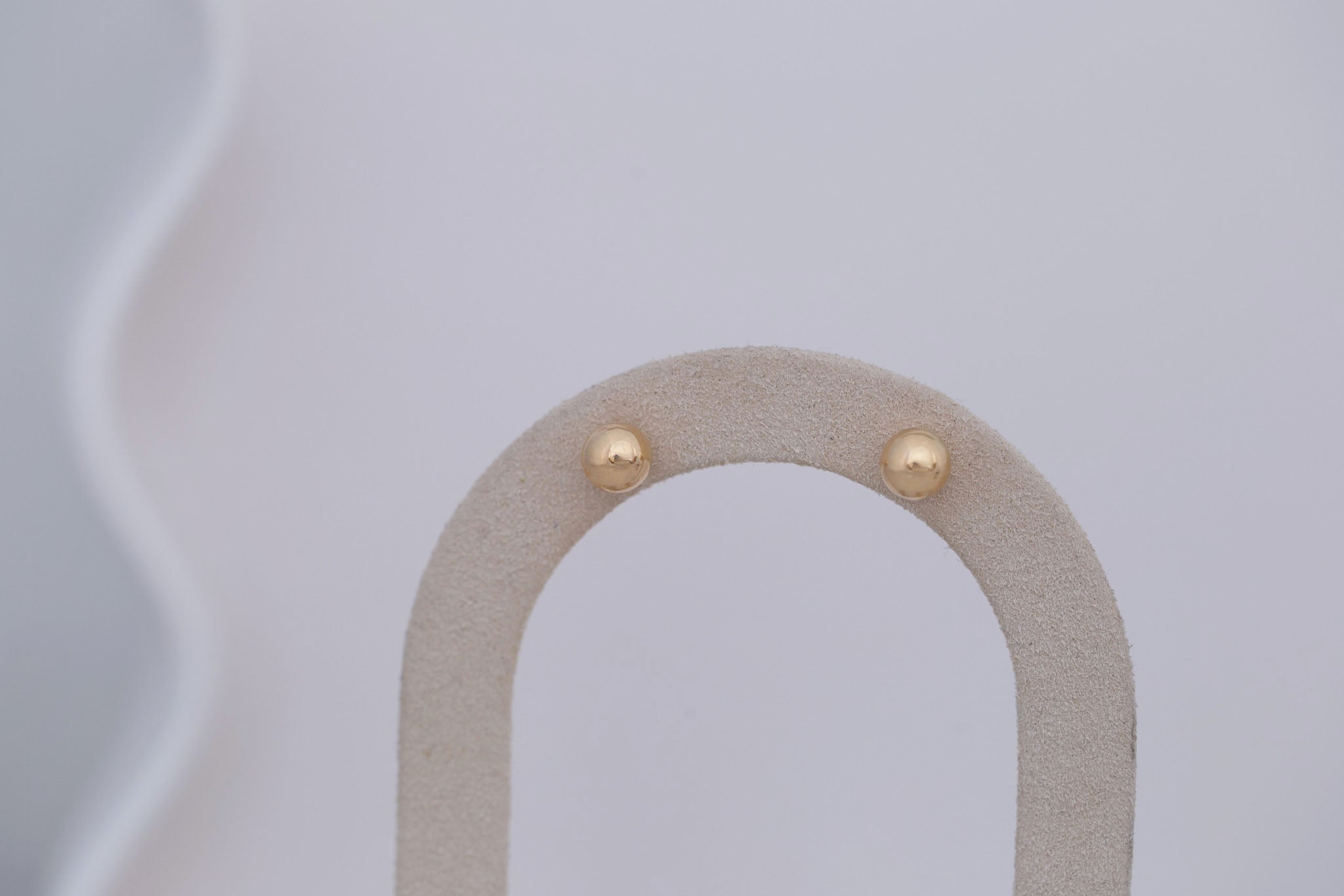 6 mm Gold Sphere Earrings | 14k Recycled Gold