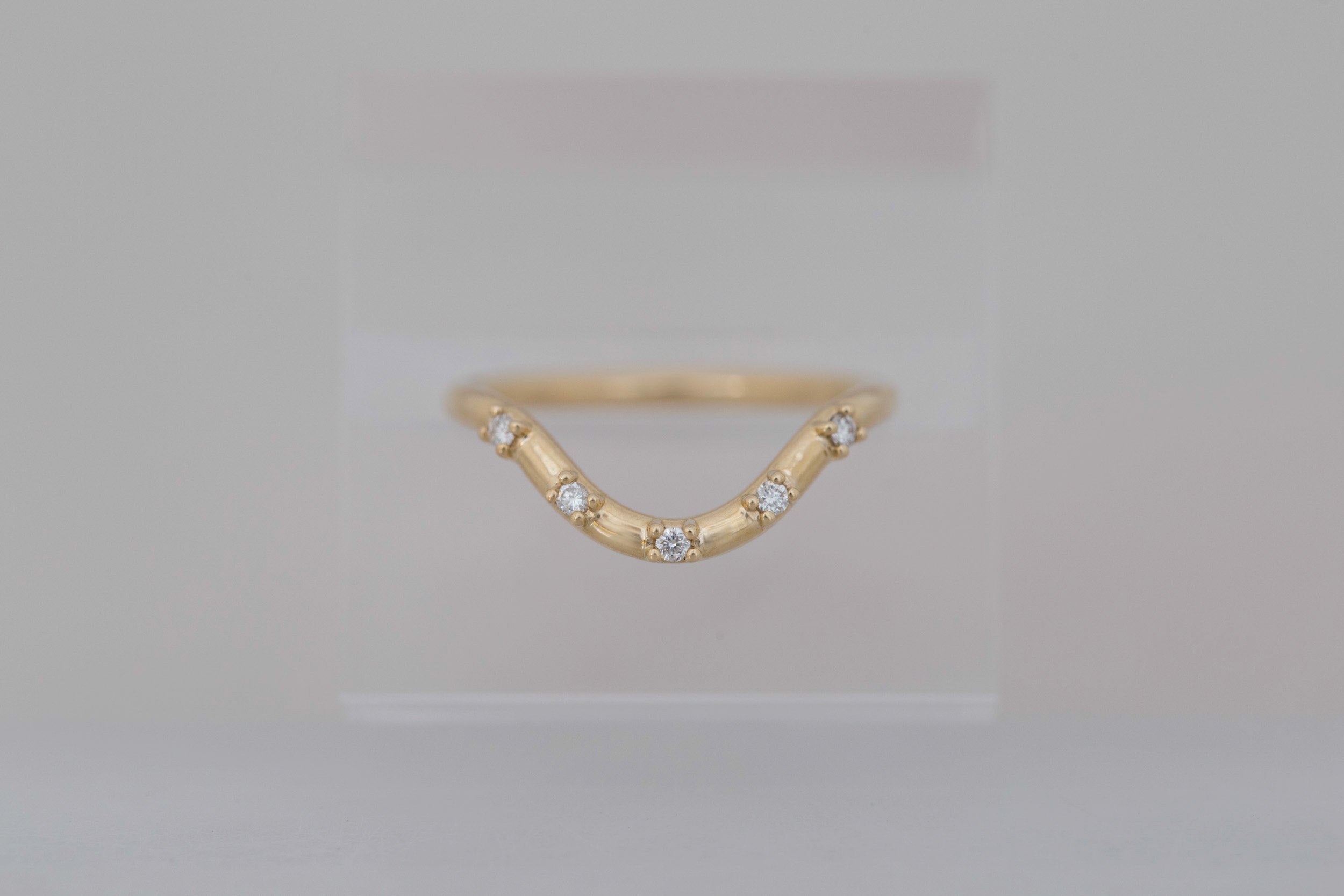 Hudson Deep Curve Band | 14k Recycled Gold