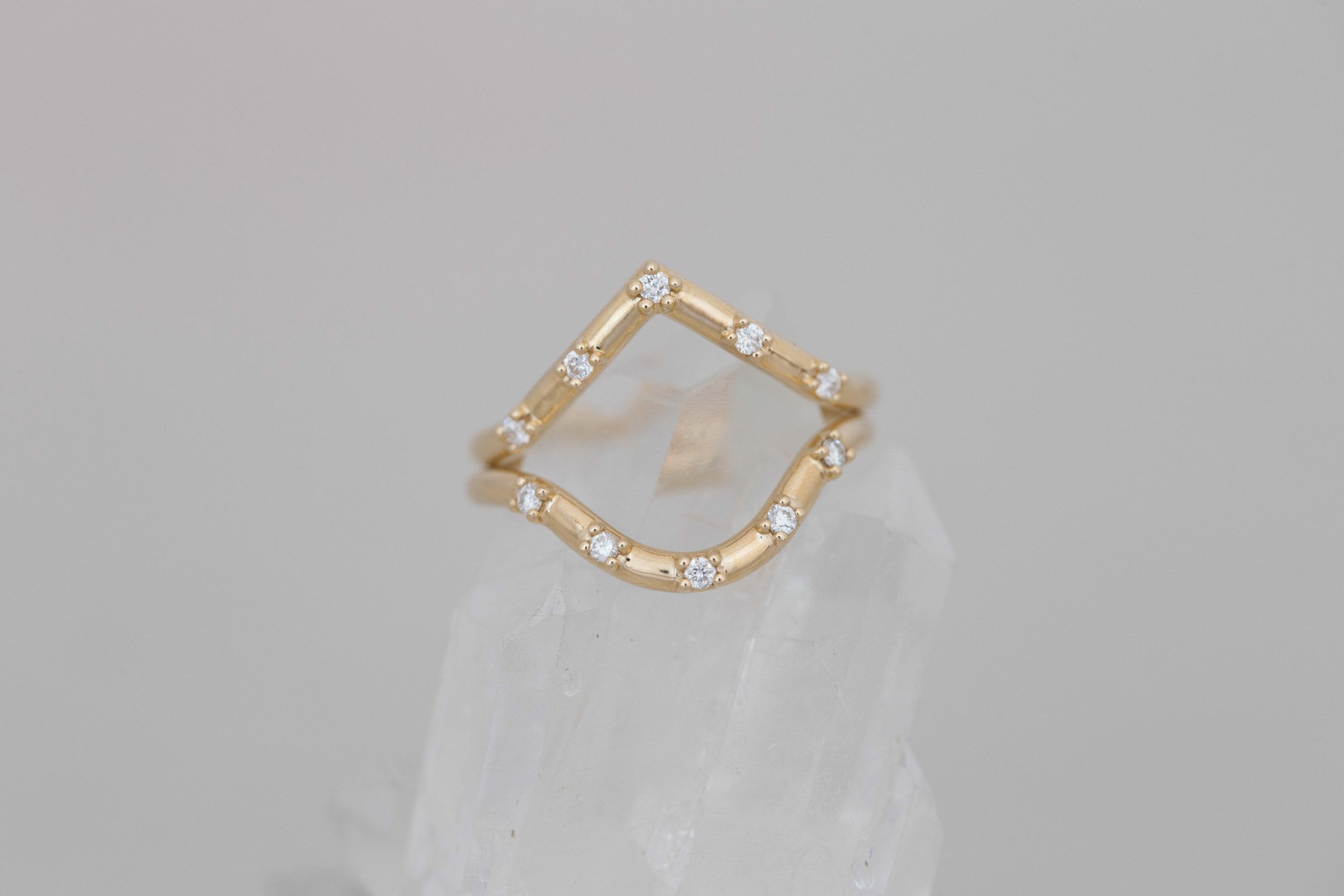 Hudson Deep Curve Band | 14k Recycled Gold