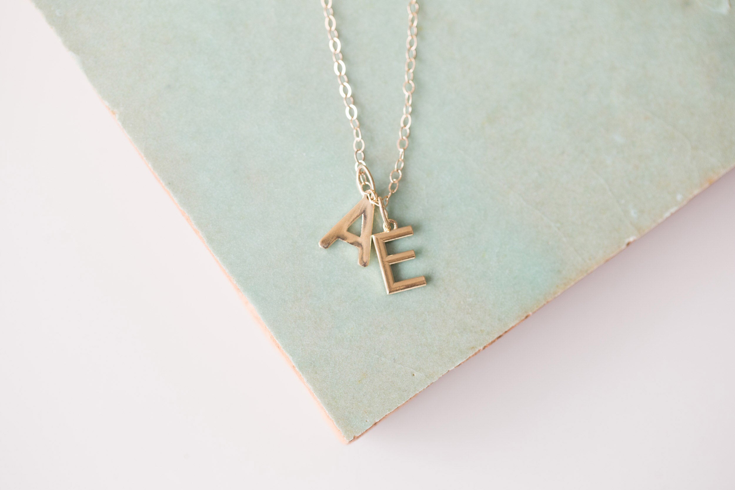 Initial Necklace | 14k Recycled Gold