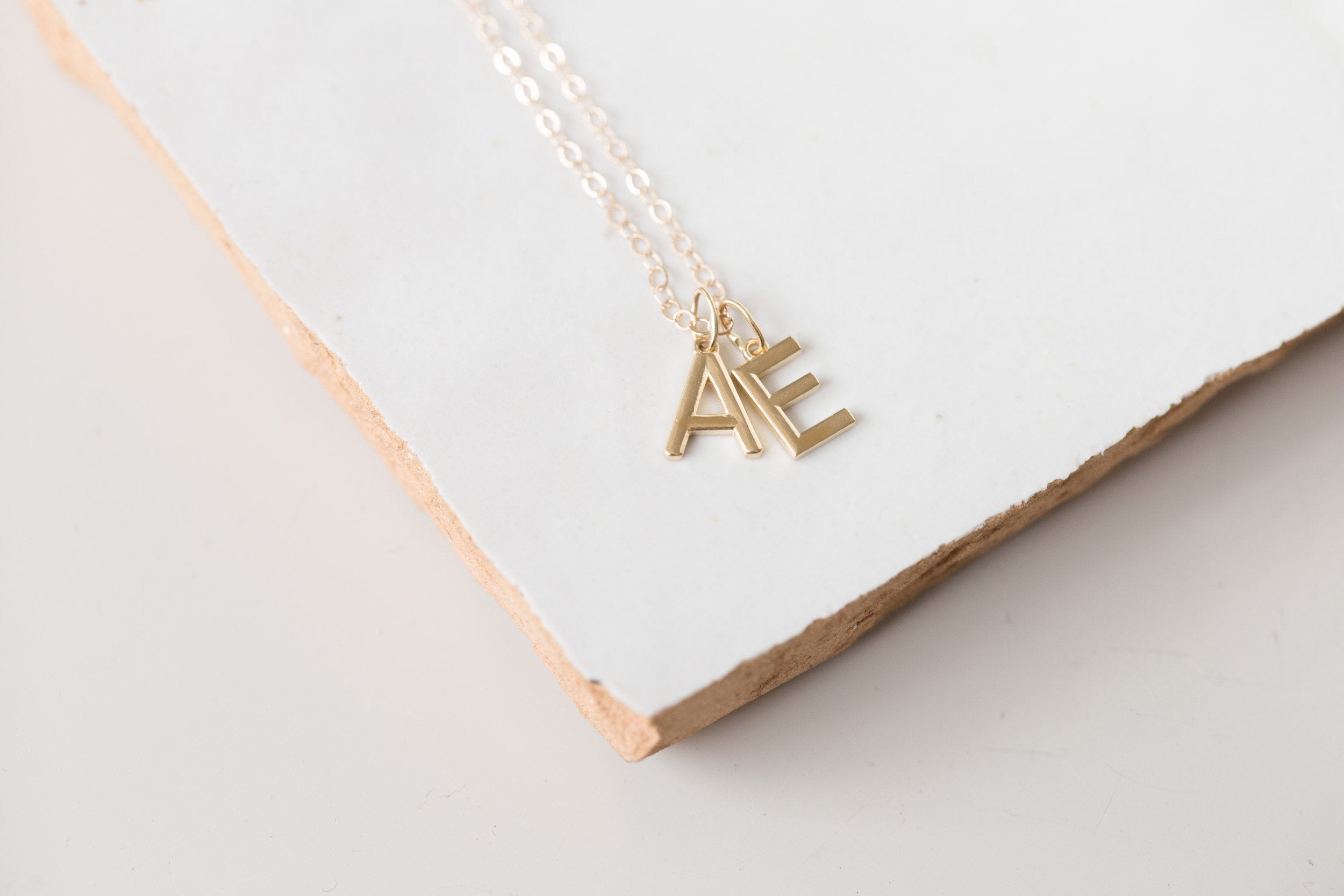 Initial Necklace | 14k Recycled Gold