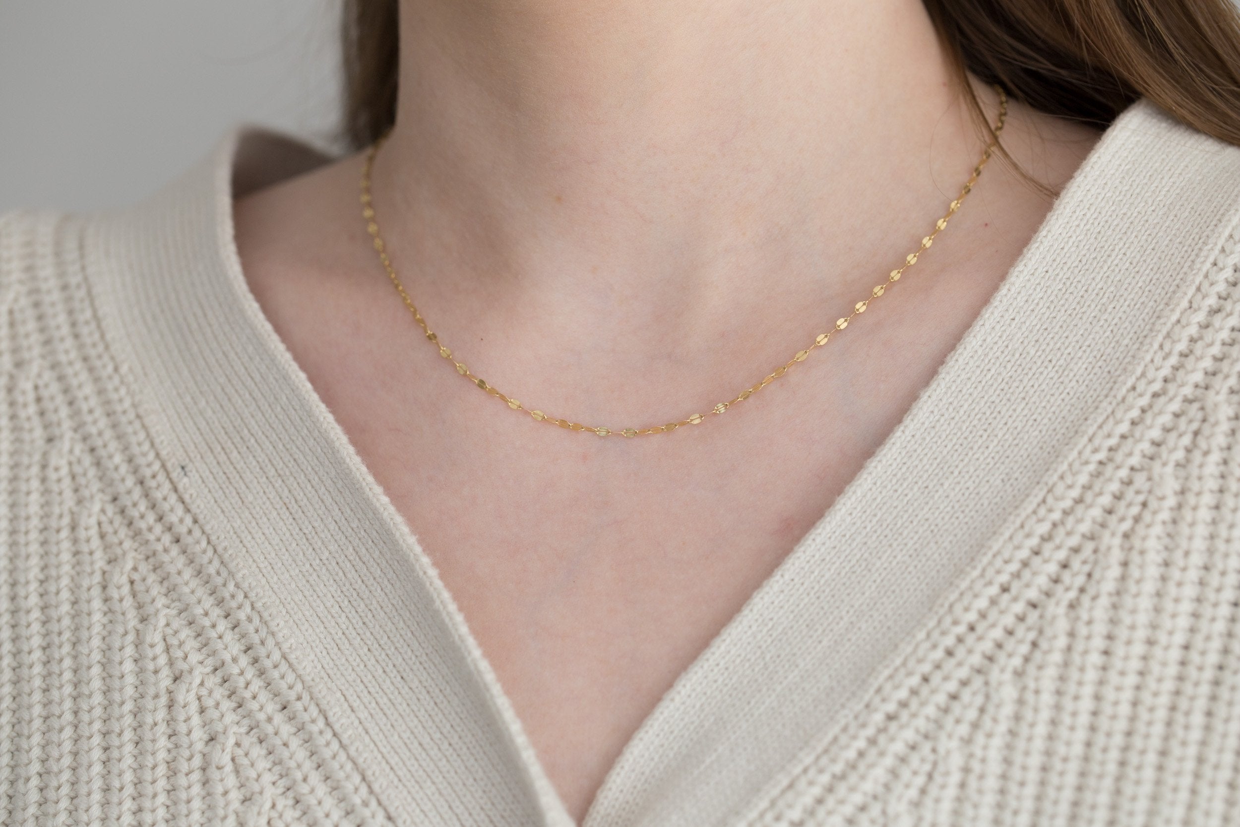 Keyhole Link Chain | 14k Recycled Gold