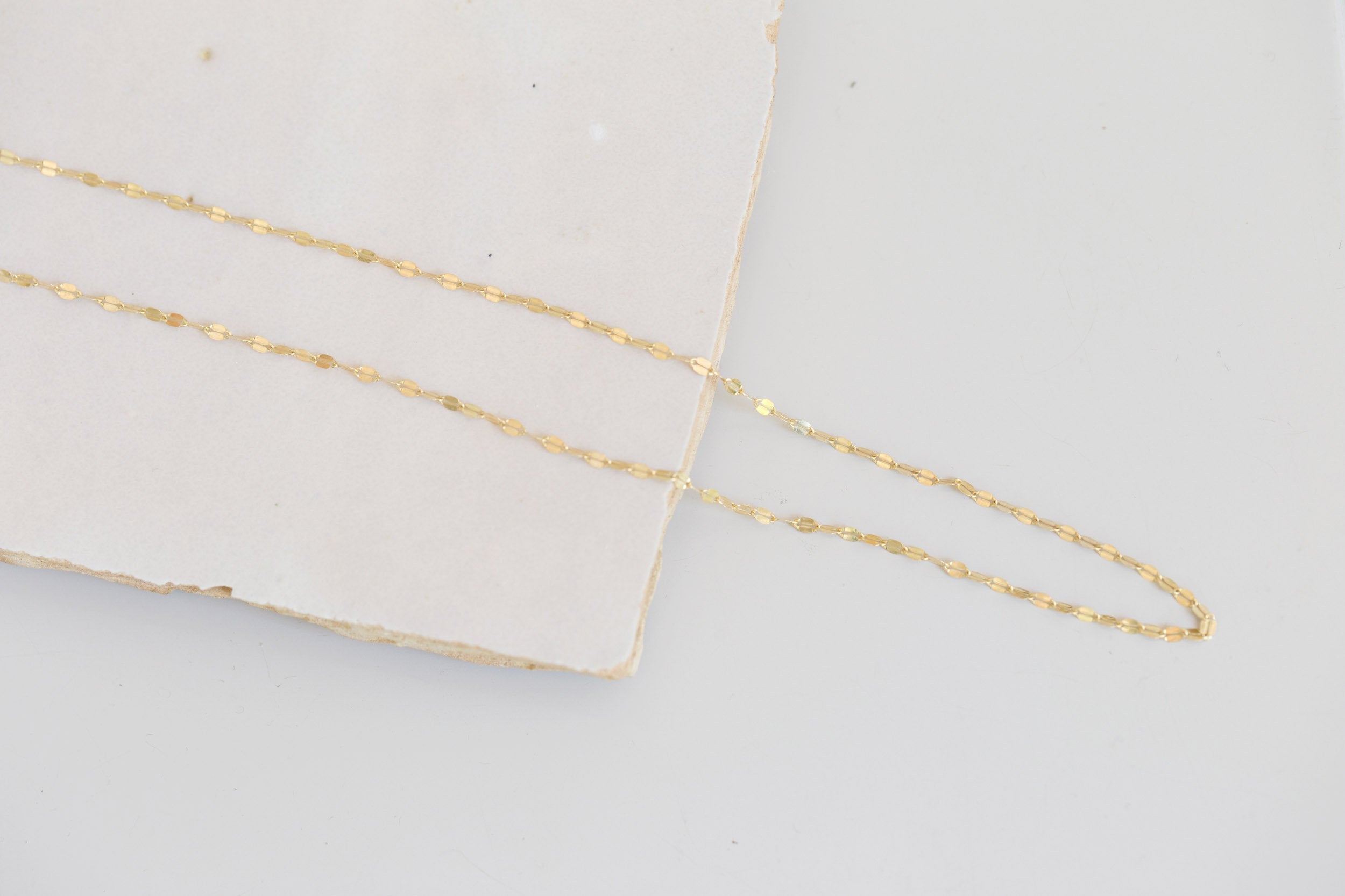 Keyhole Link Chain | 14k Recycled Gold