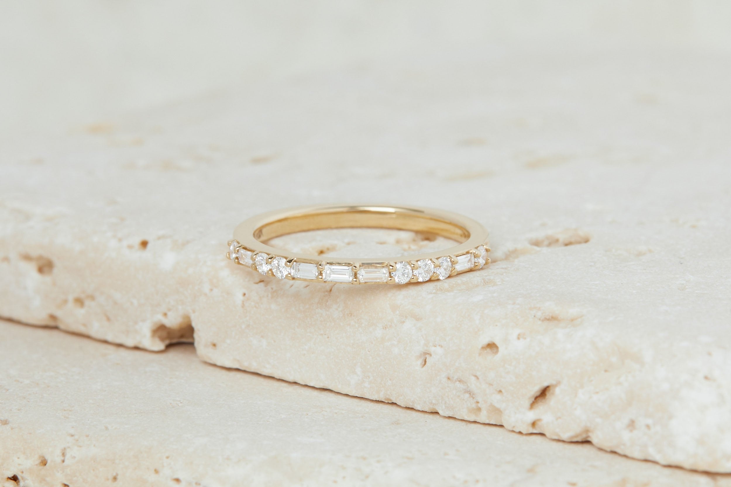 Morse Code Band, Love | Diamonds | 14k Recycled Gold
