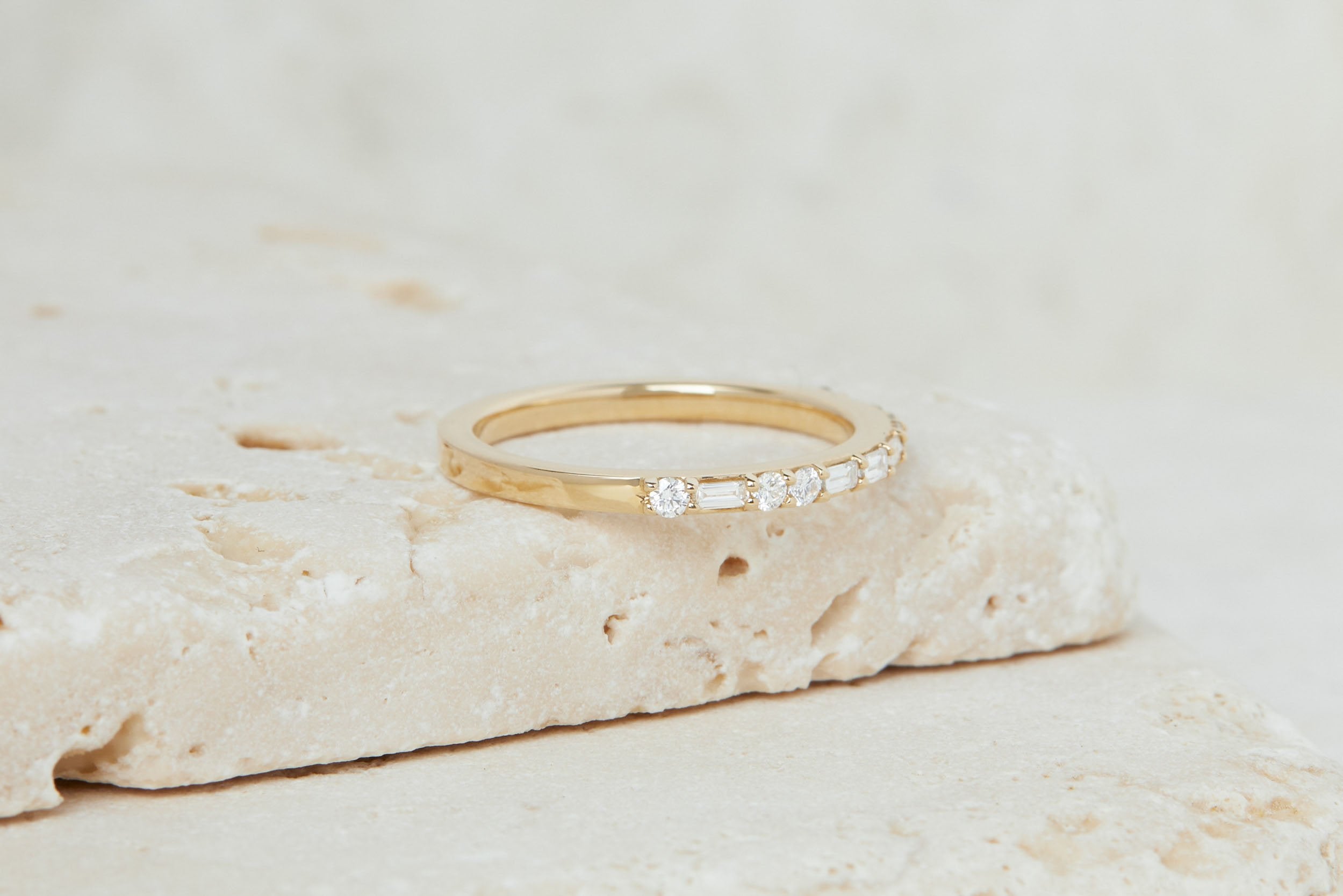 Morse Code Band, Love | Diamonds | 14k Recycled Gold