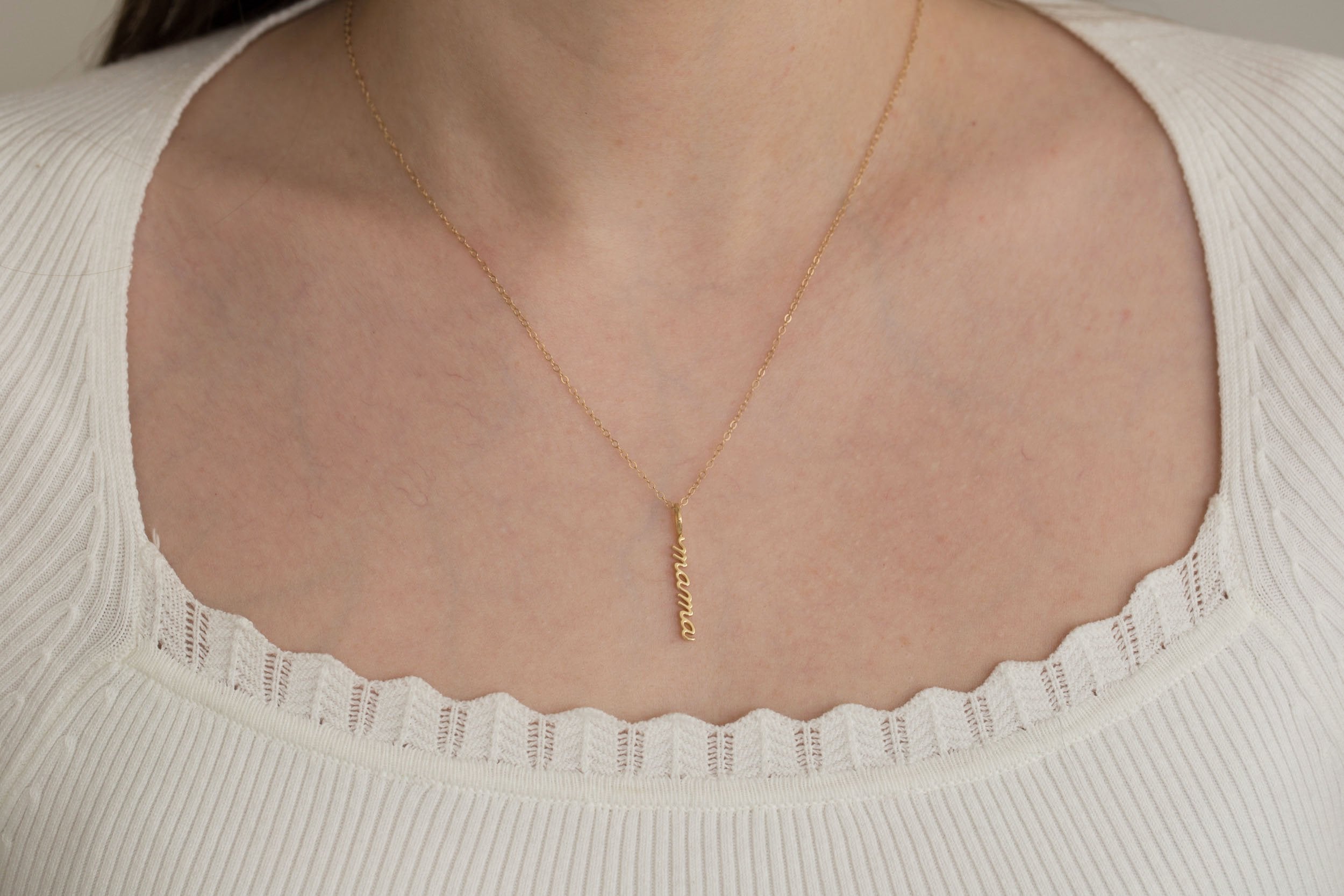 Mama Necklace | 14k Recycled Gold