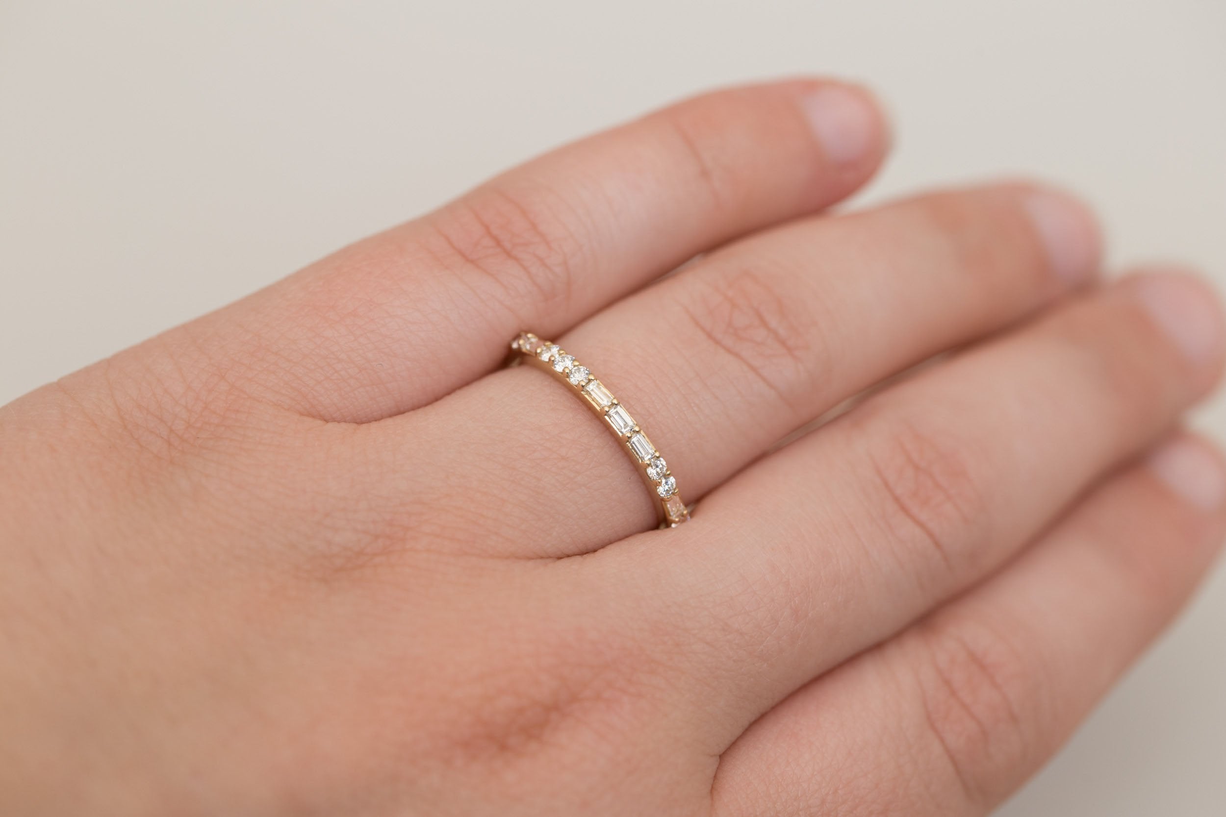 Morse Code Band, Love | Diamonds | 14k Recycled Gold