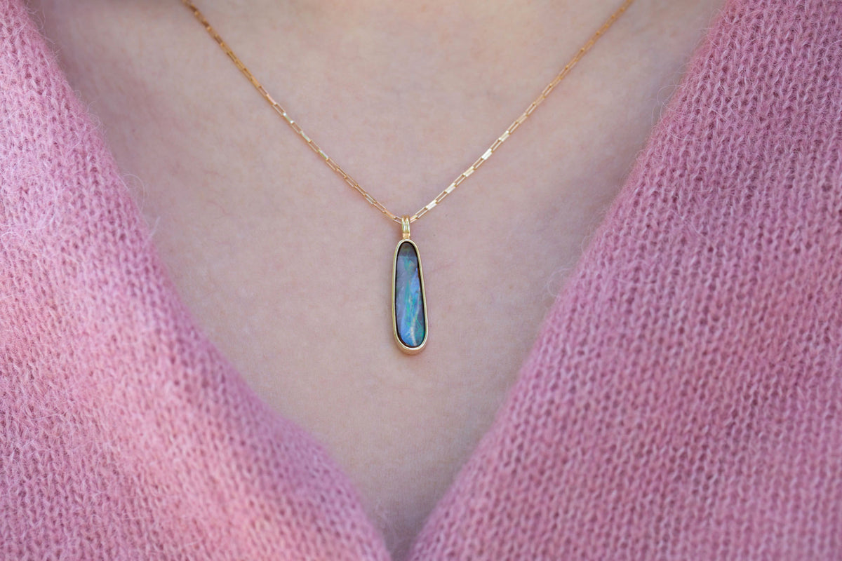 Relma Pendant | Opal 2.86 ct | 14k Yellow Gold | One of a Kind