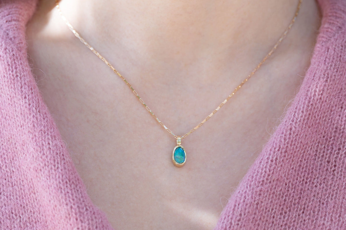 Relma Pendant | Opal 1.17 ct | 14k Yellow Gold | One of a Kind