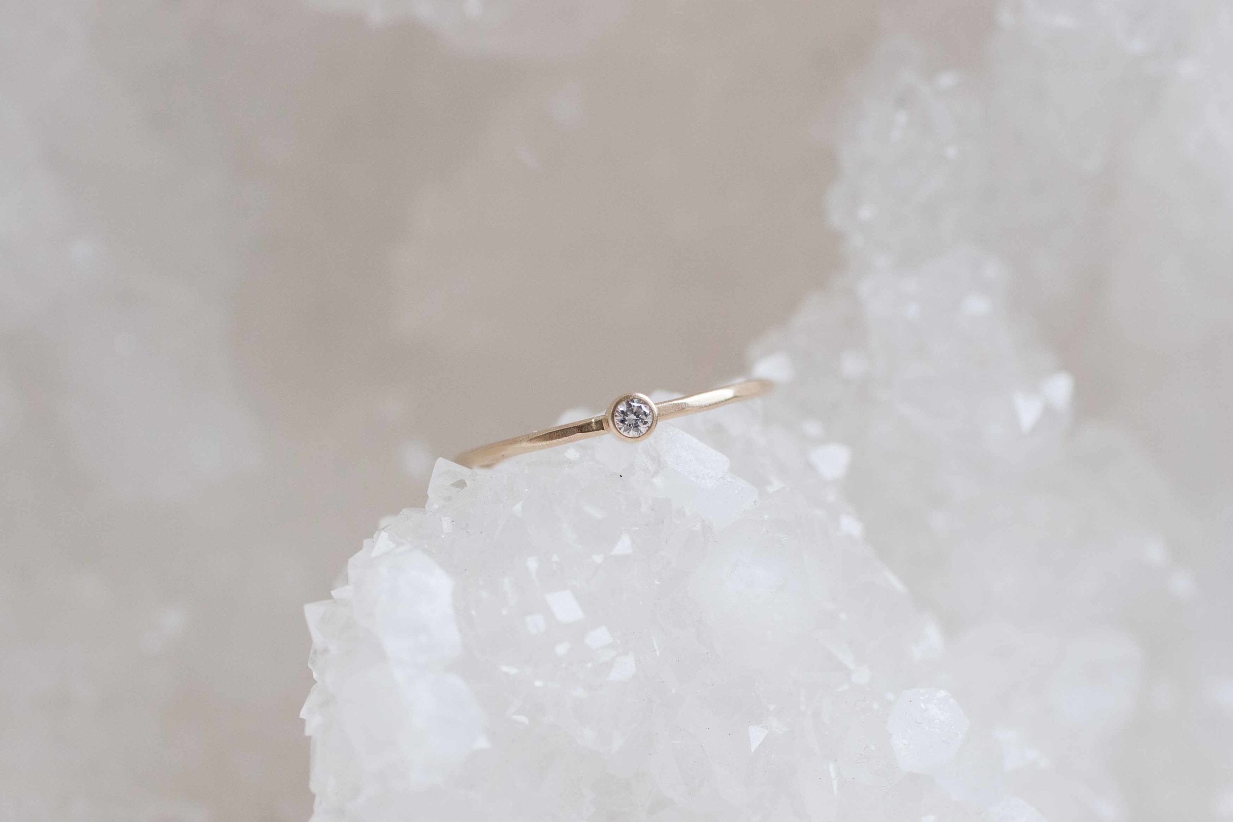 Petite Diamond Ring | 14k Recycled Gold