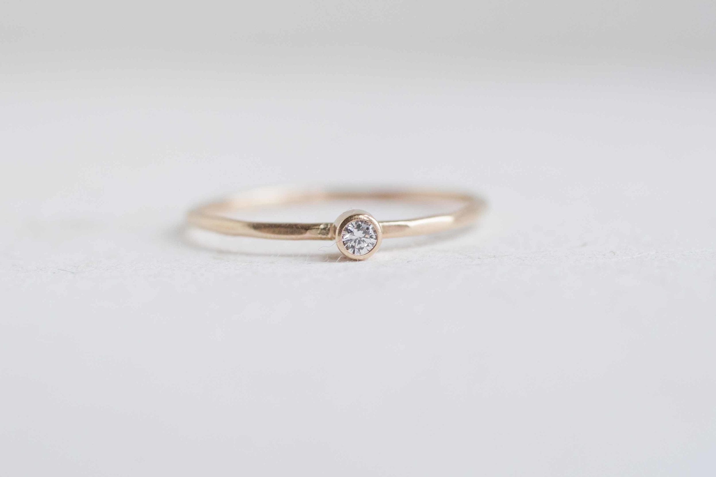 Petite Diamond Ring | 14k Recycled Gold