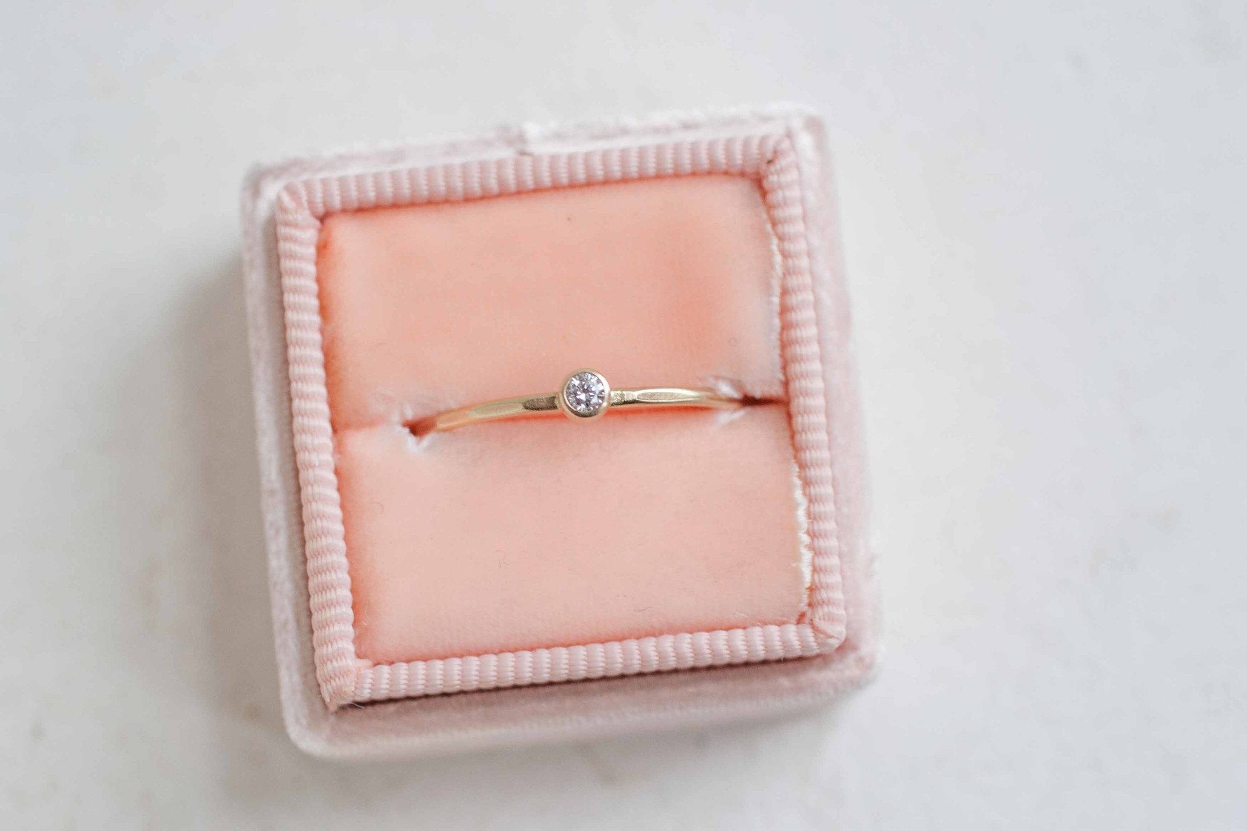 Petite Diamond Ring | 14k Recycled Gold
