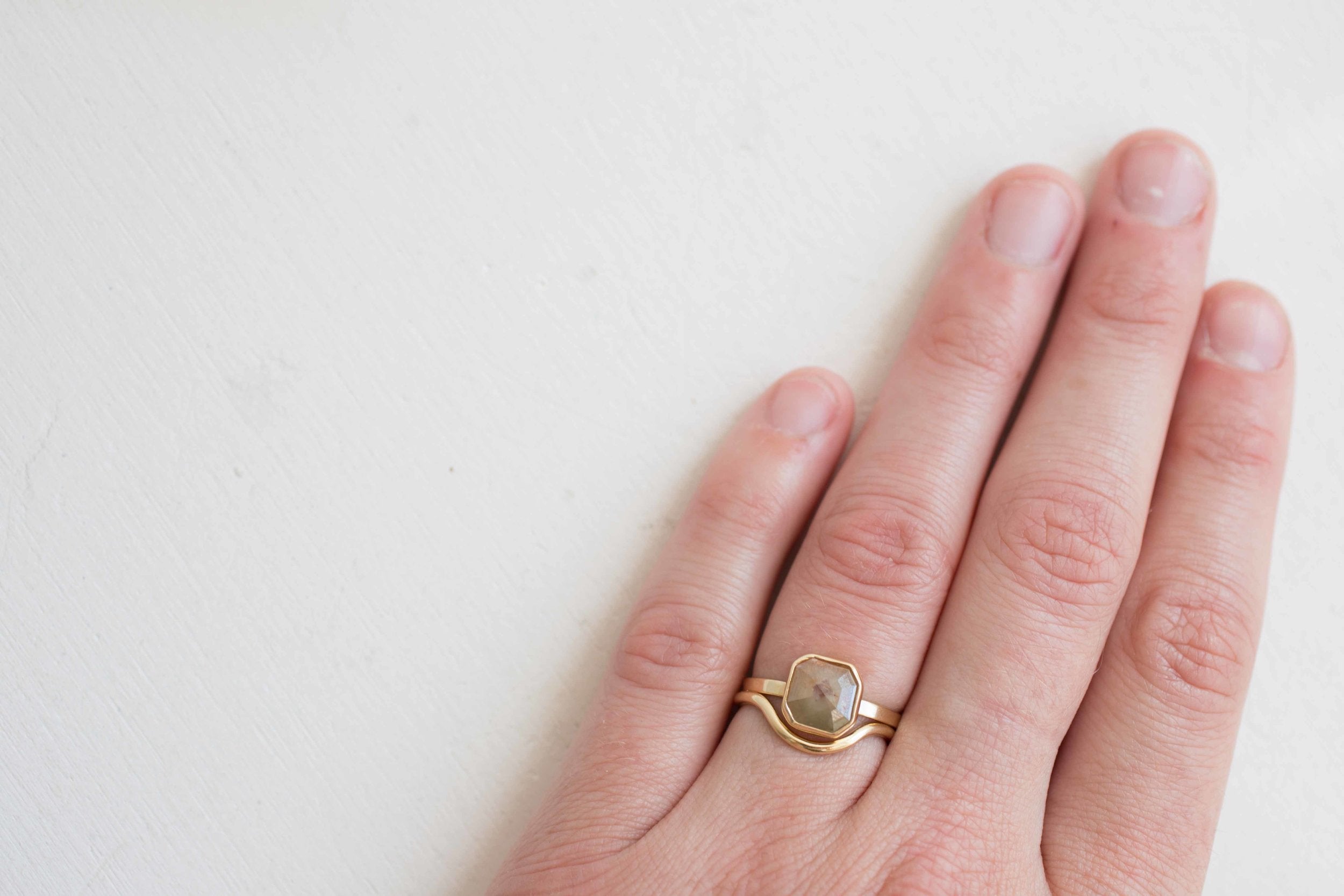 Contour Curve Band | 14k Recycled Gold