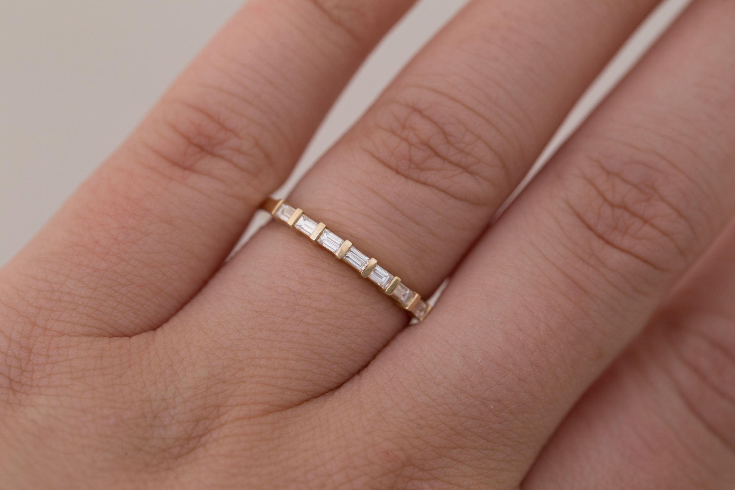 Baguette Straight Band | 14k Recycled Gold