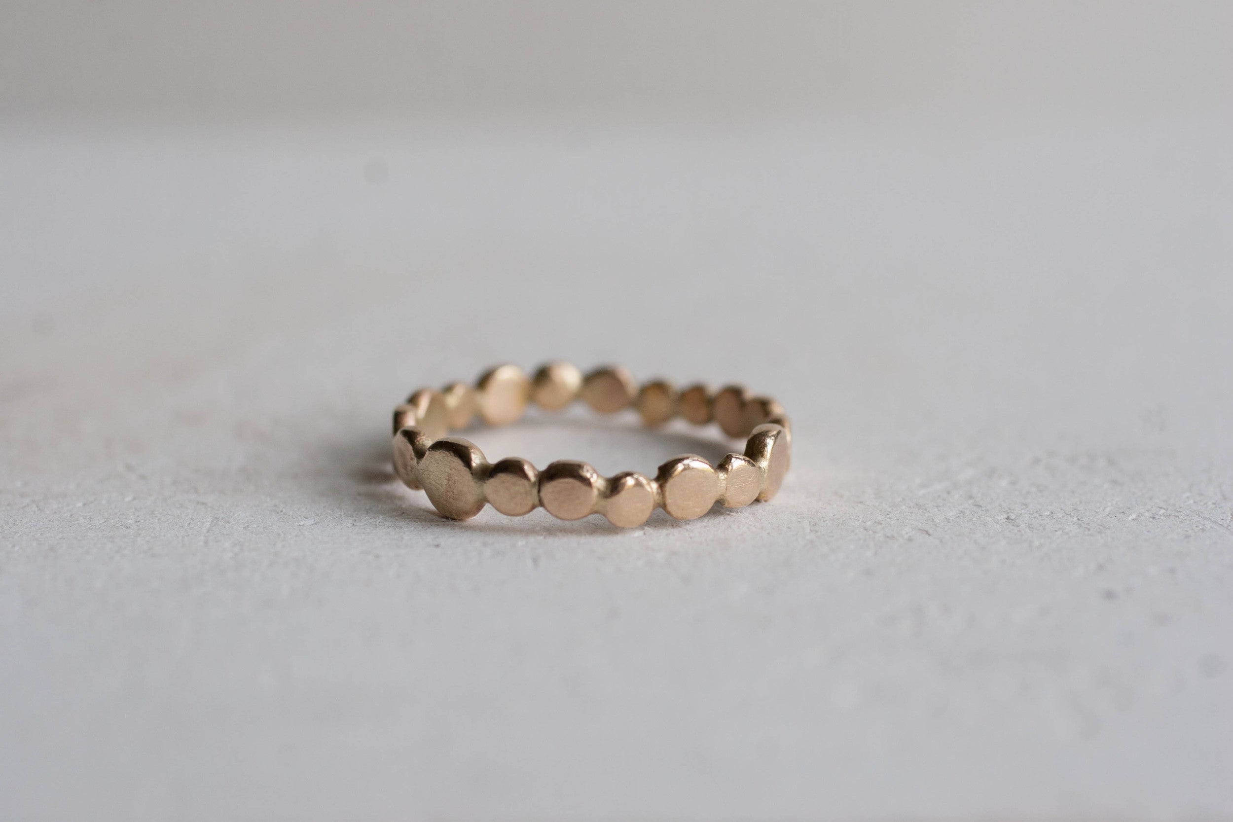 Gold Pebble Eternity Band | 14k Recycled Gold