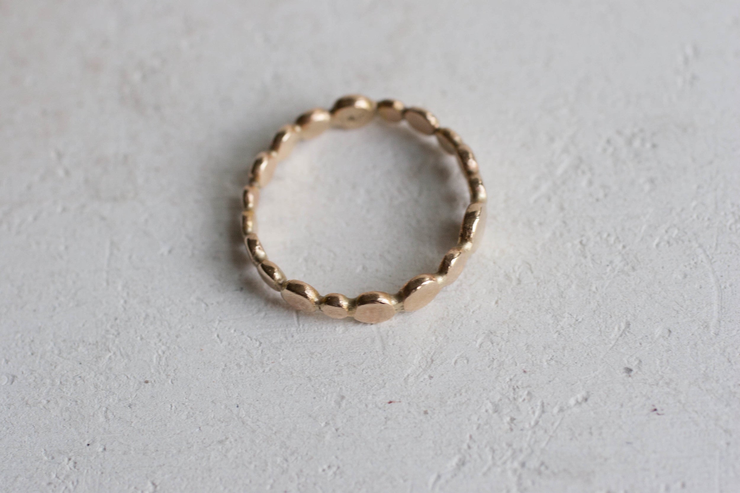 Gold Pebble Eternity Band | 14k Recycled Gold