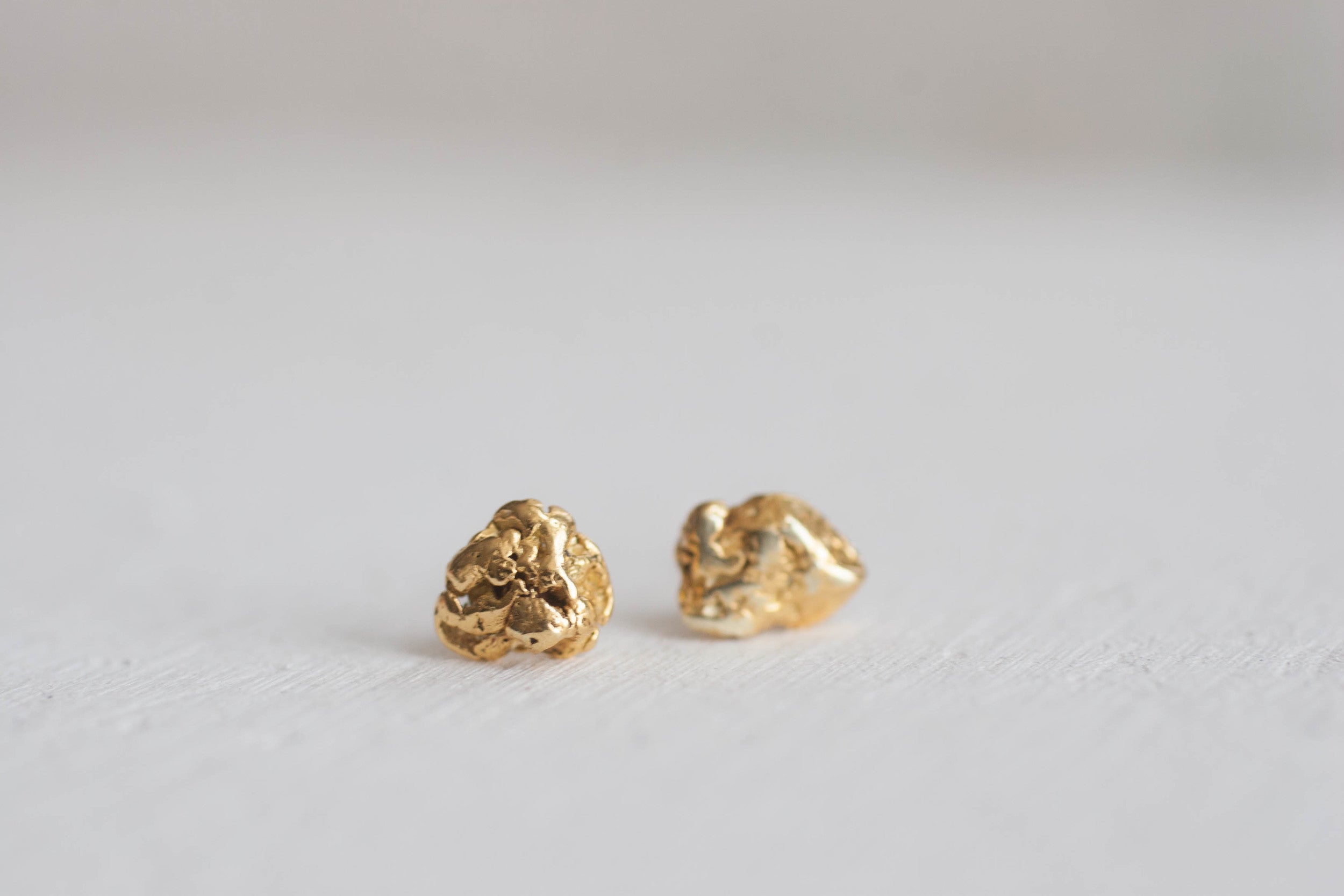 Natural Gold Nugget Earrings | Alaska + Canadian Provinces + Territories